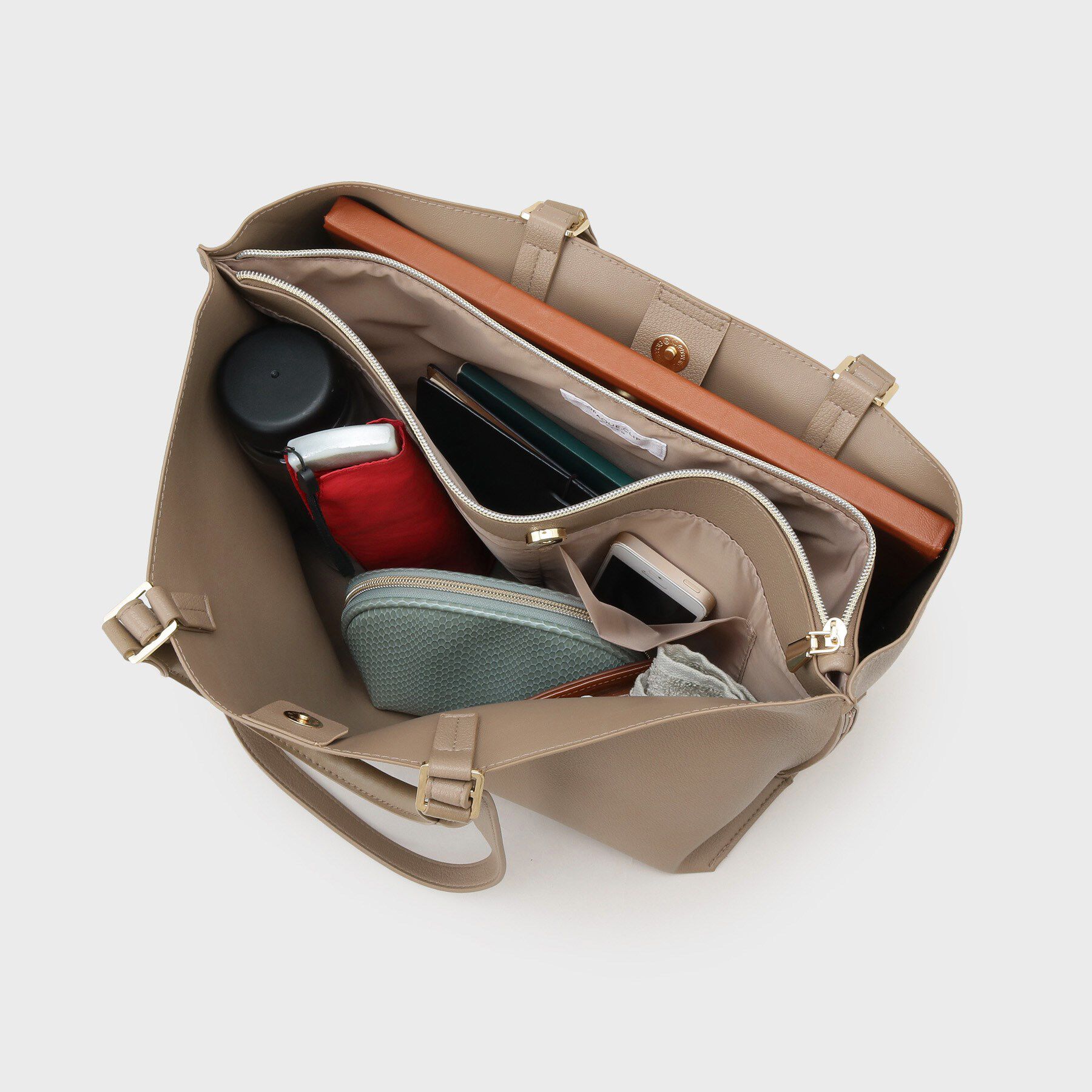 OPAQUE.CLIP「【2WAY/A4サイズ対応】シュリンク合皮トートバッグ」|トートバッグ|