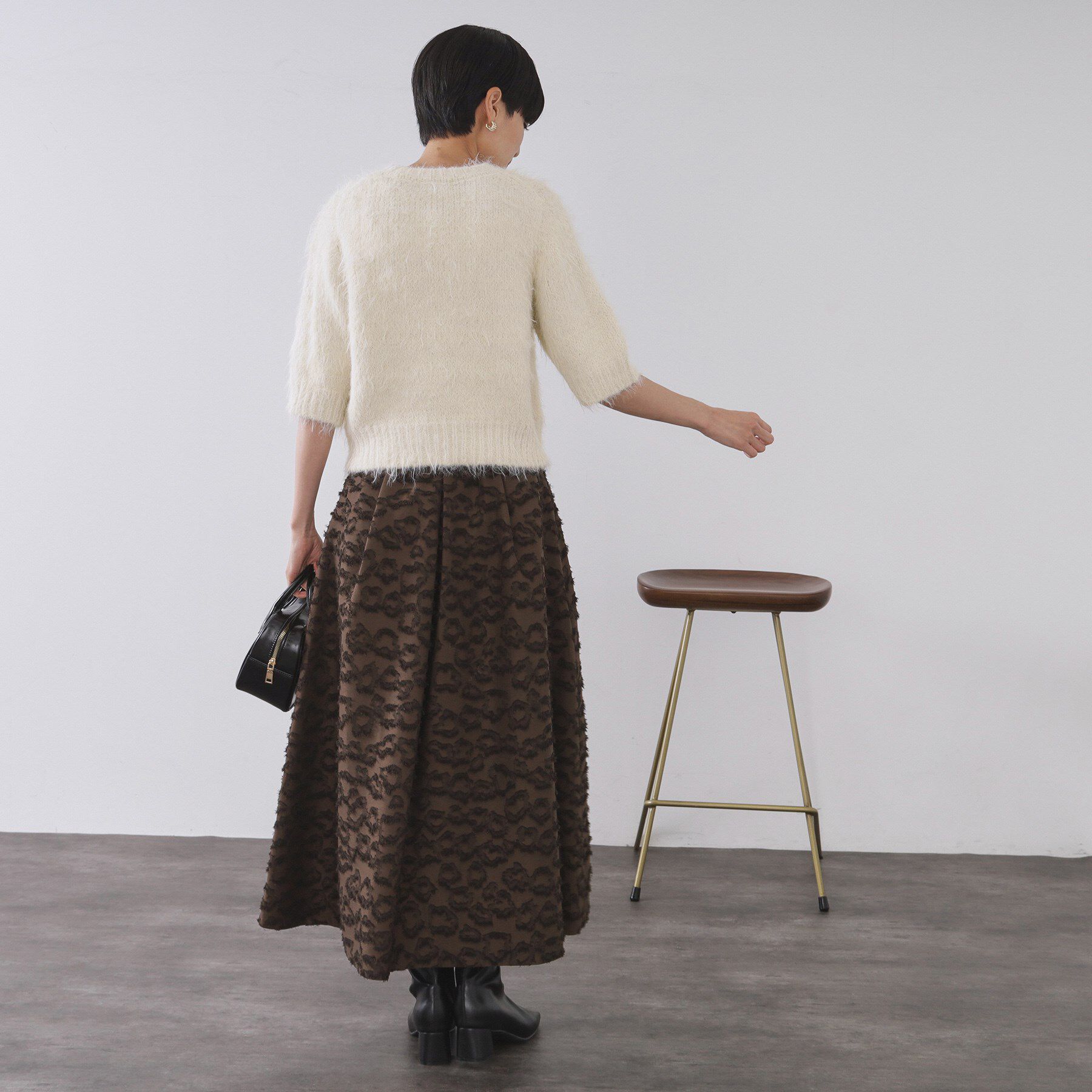 OPAQUE.CLIP「フェザーヤーンニット【洗濯機OK/抗ピル】」|ニット・セーター|