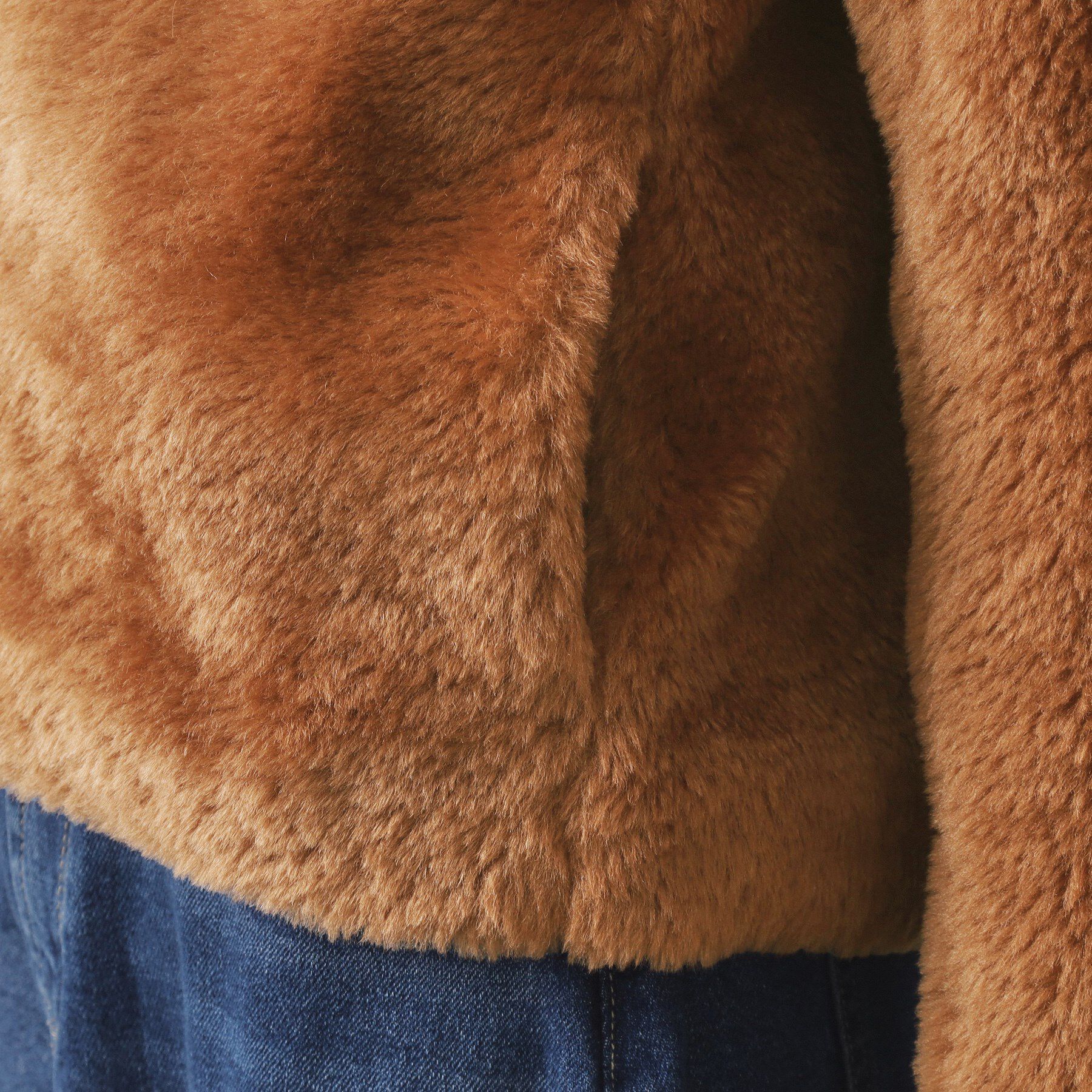 OPAQUE.CLIP「ステンカラーボアブルゾン【洗える】」|ブルゾン・スタジャン|