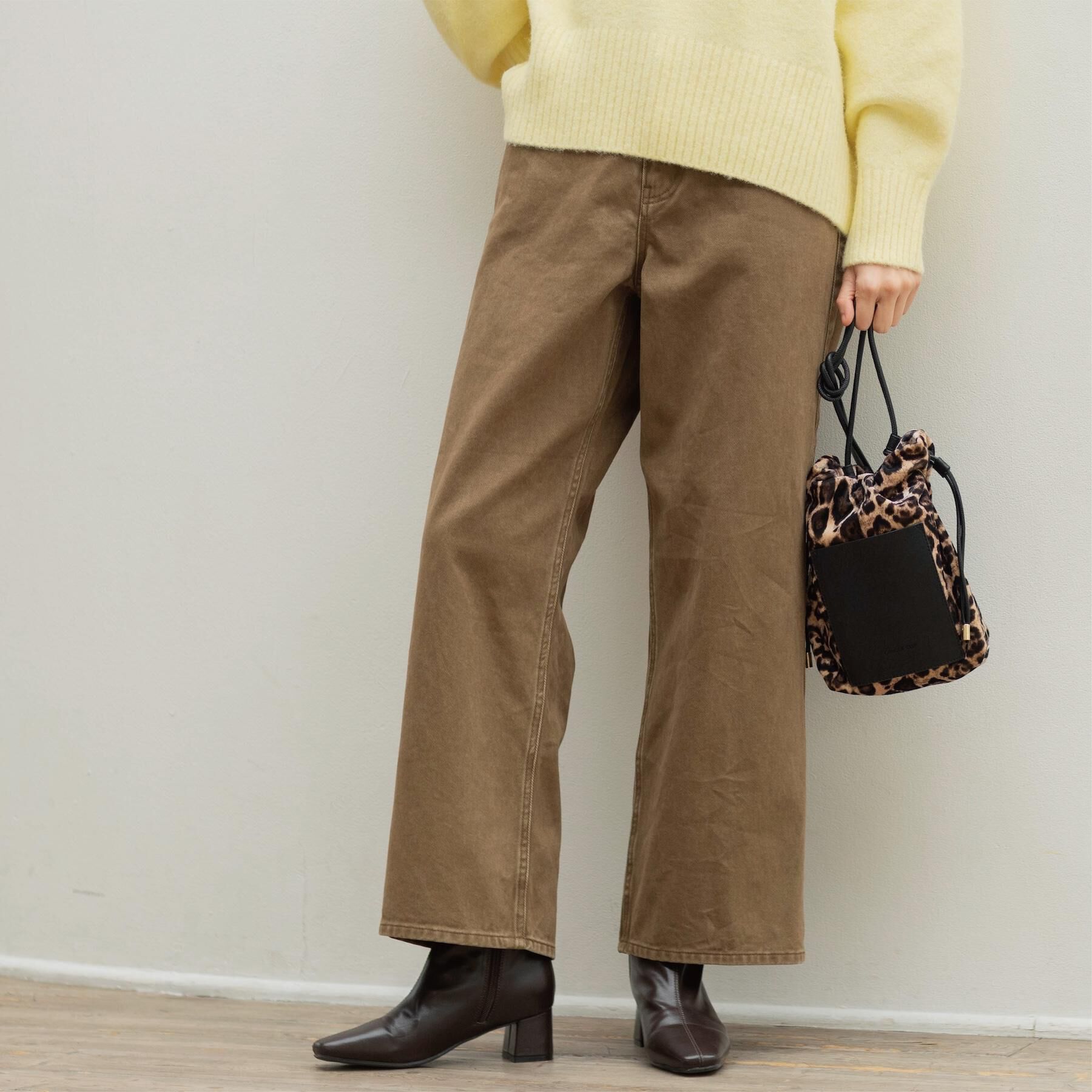 OPAQUE.CLIP「ヴィンテージカラーワイドストレートパンツ【洗濯機OK】」|その他|