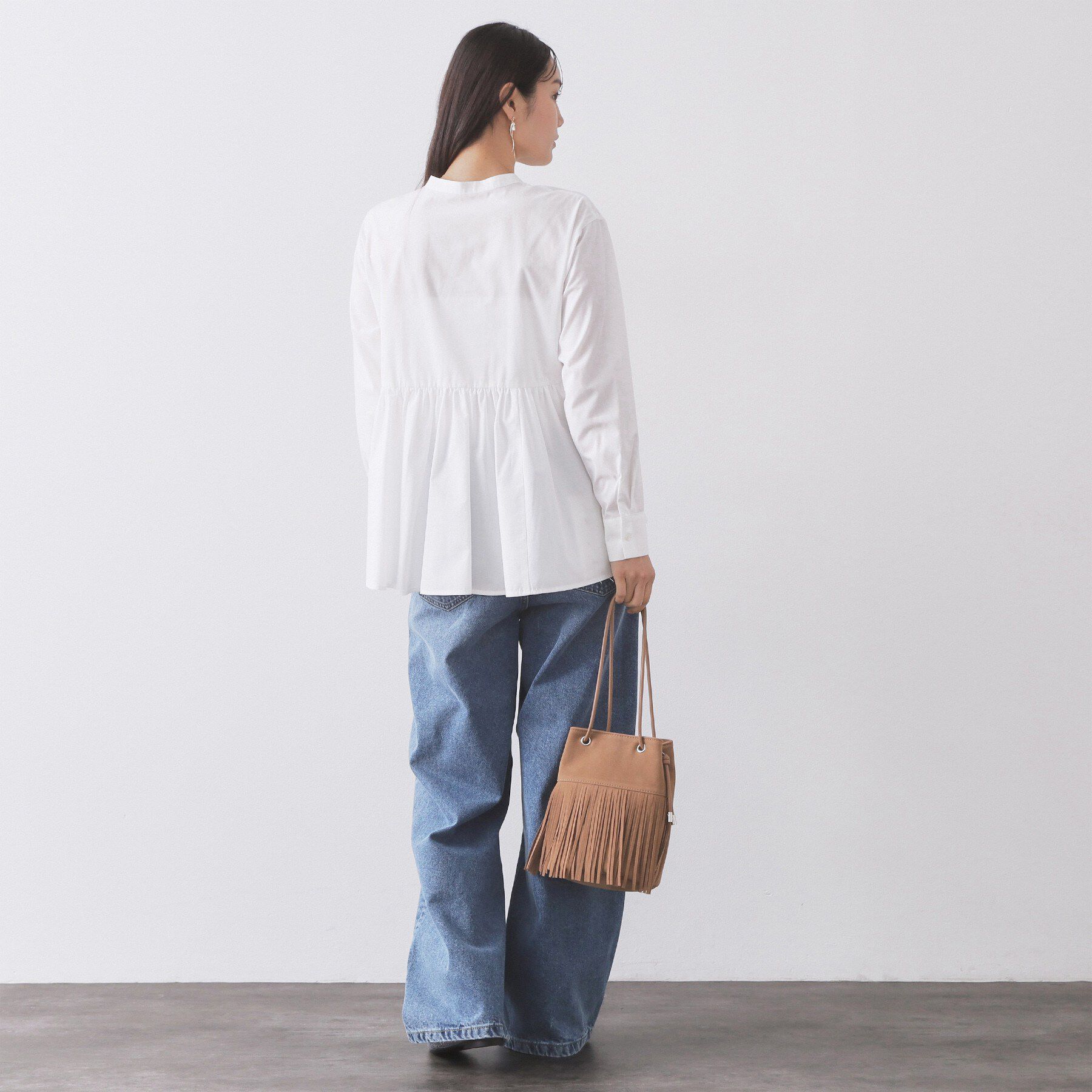 OPAQUE.CLIP「ストレートデニムパンツ【洗濯機OK】《S～LL》」|デニム|