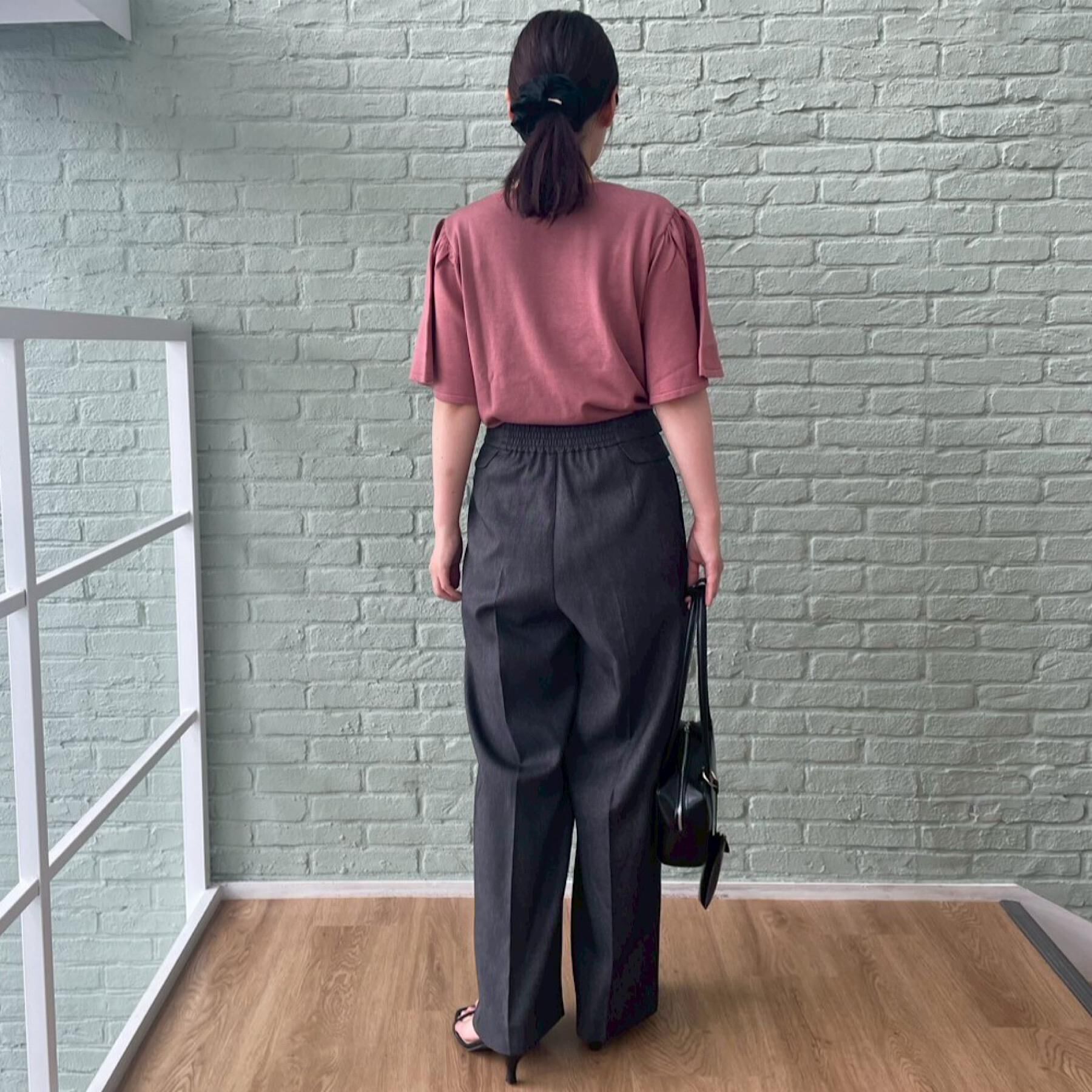 Couture broach「【フェミニン・5分袖・通勤】配色フレアスリーブニット」|ニット・セーター|