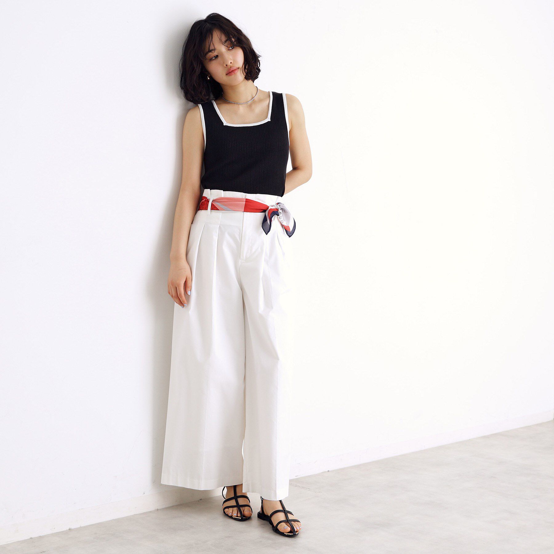 THE SHOP TK「ランダムガータータンク【前後2WAY/洗濯機OK】」|キャミソール|