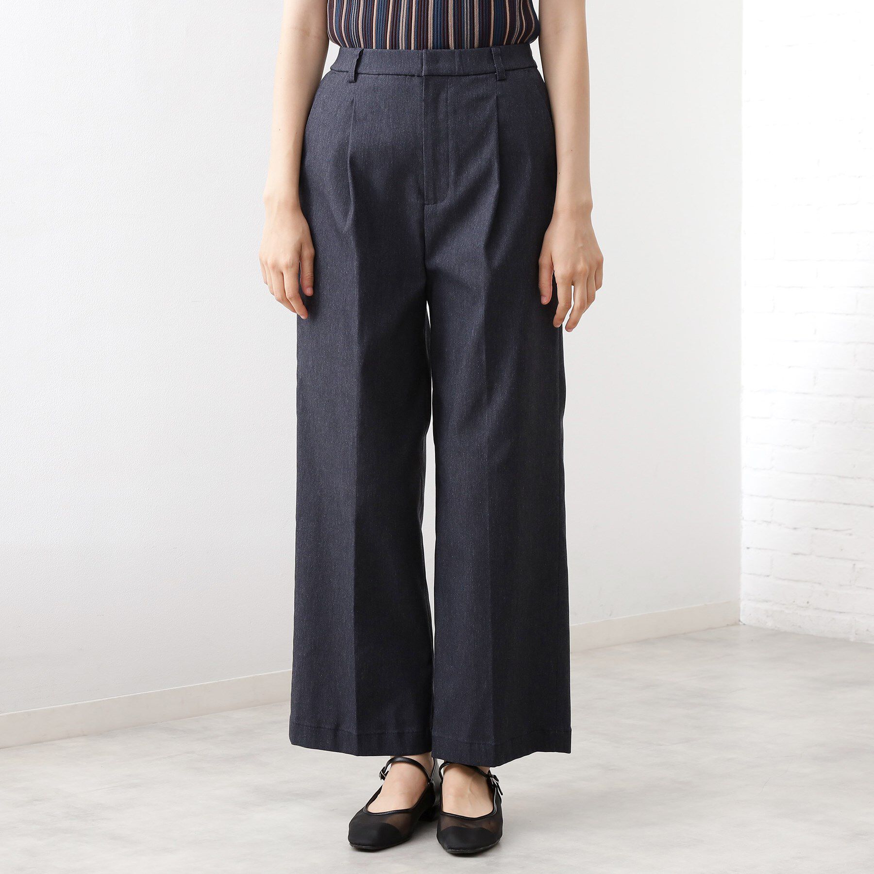THE SHOP TK「【美脚見え】タックワイドパンツ【セットアップ可】」|その他|