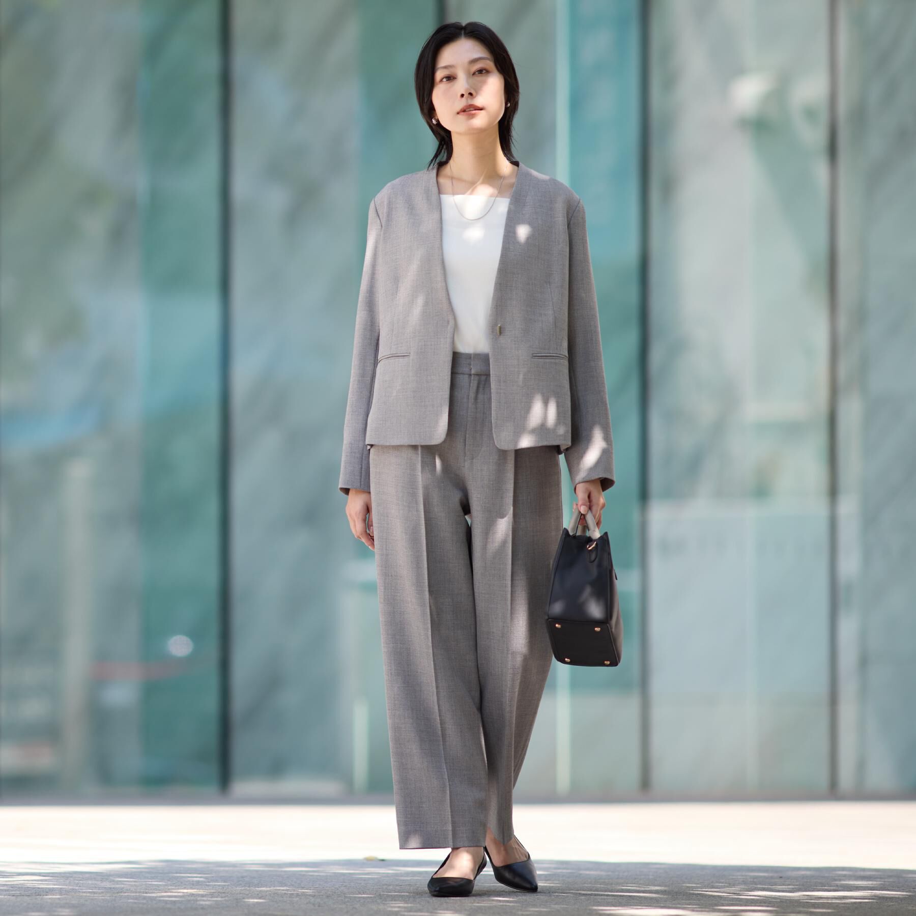 THE SHOP TK「ビジネスセミワイドパンツ【セットアップ可/洗濯機OK】/CAVIANシリーズ」|その他|