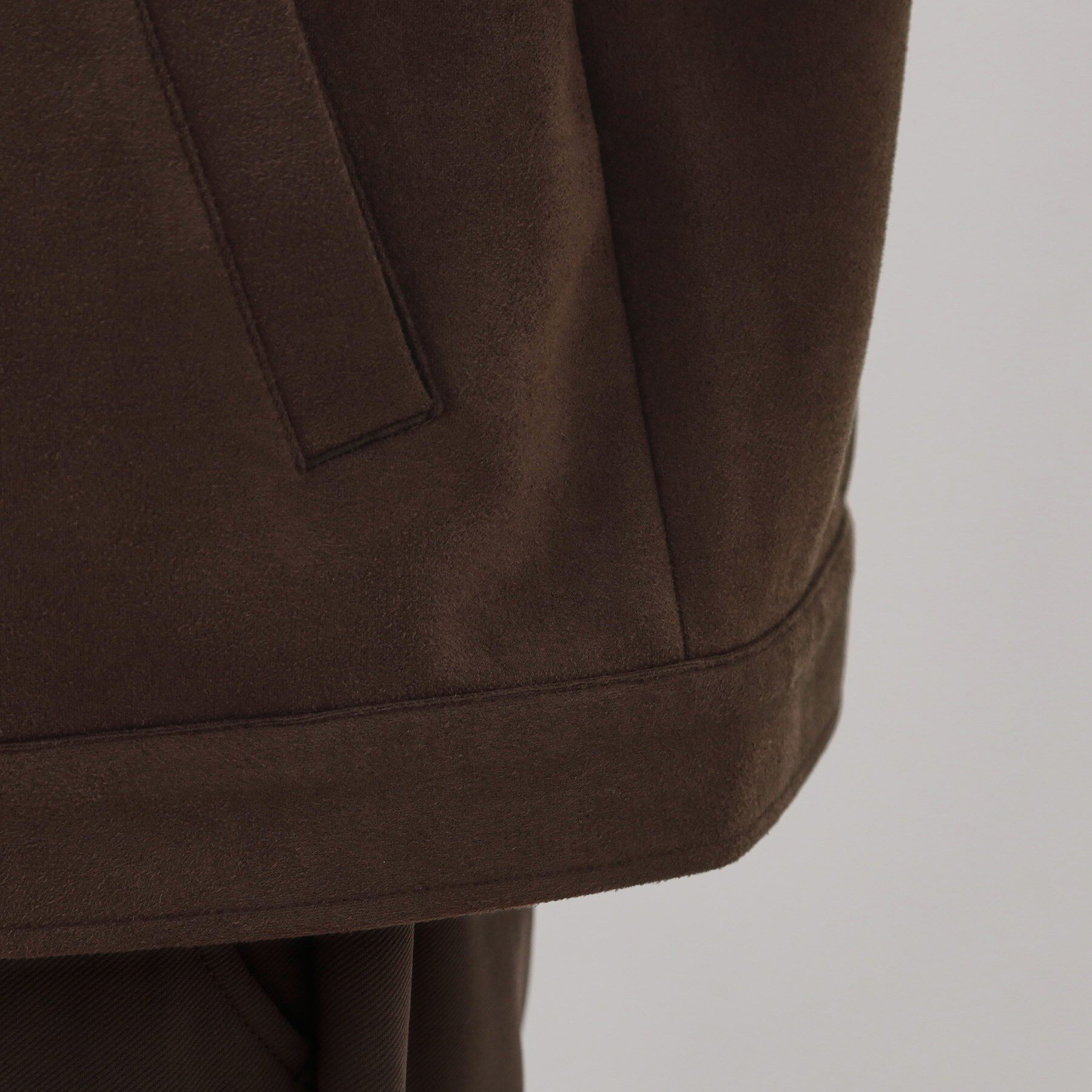 THE SHOP TK「フェイクスエードジップブルゾン【手洗いOK】」|ブルゾン・スタジャン|