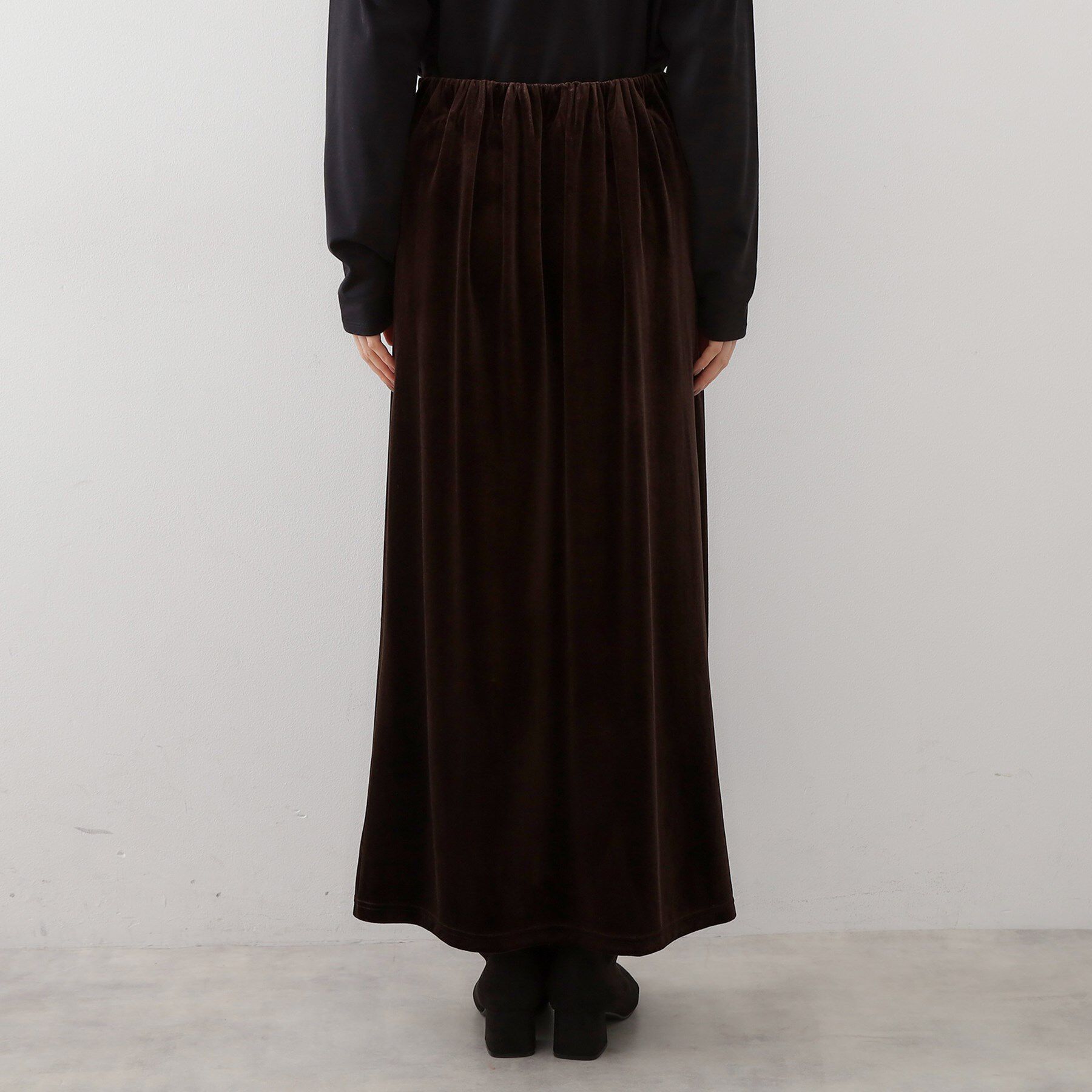 THE SHOP TK「ベロアナロースカート」|スカート|