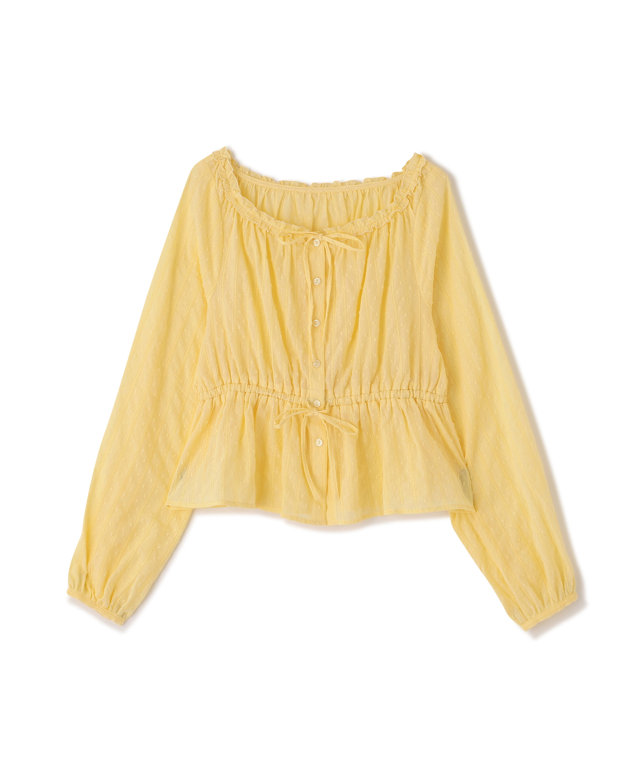  「コットンレースペプラムブラウス」|シャツ・ブラウス|