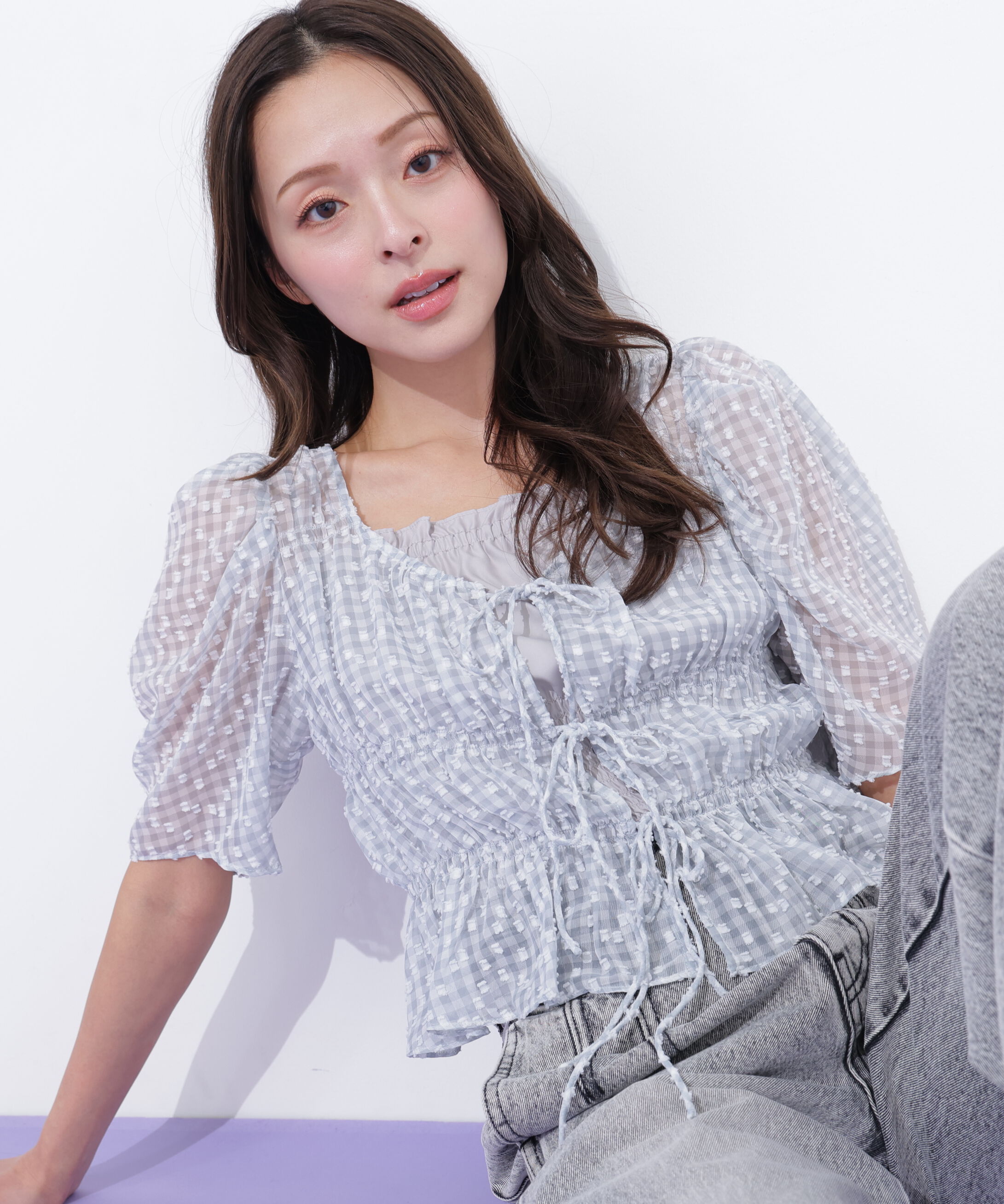  「シャーリングボレロアンサンブル」|シャツ・ブラウス|