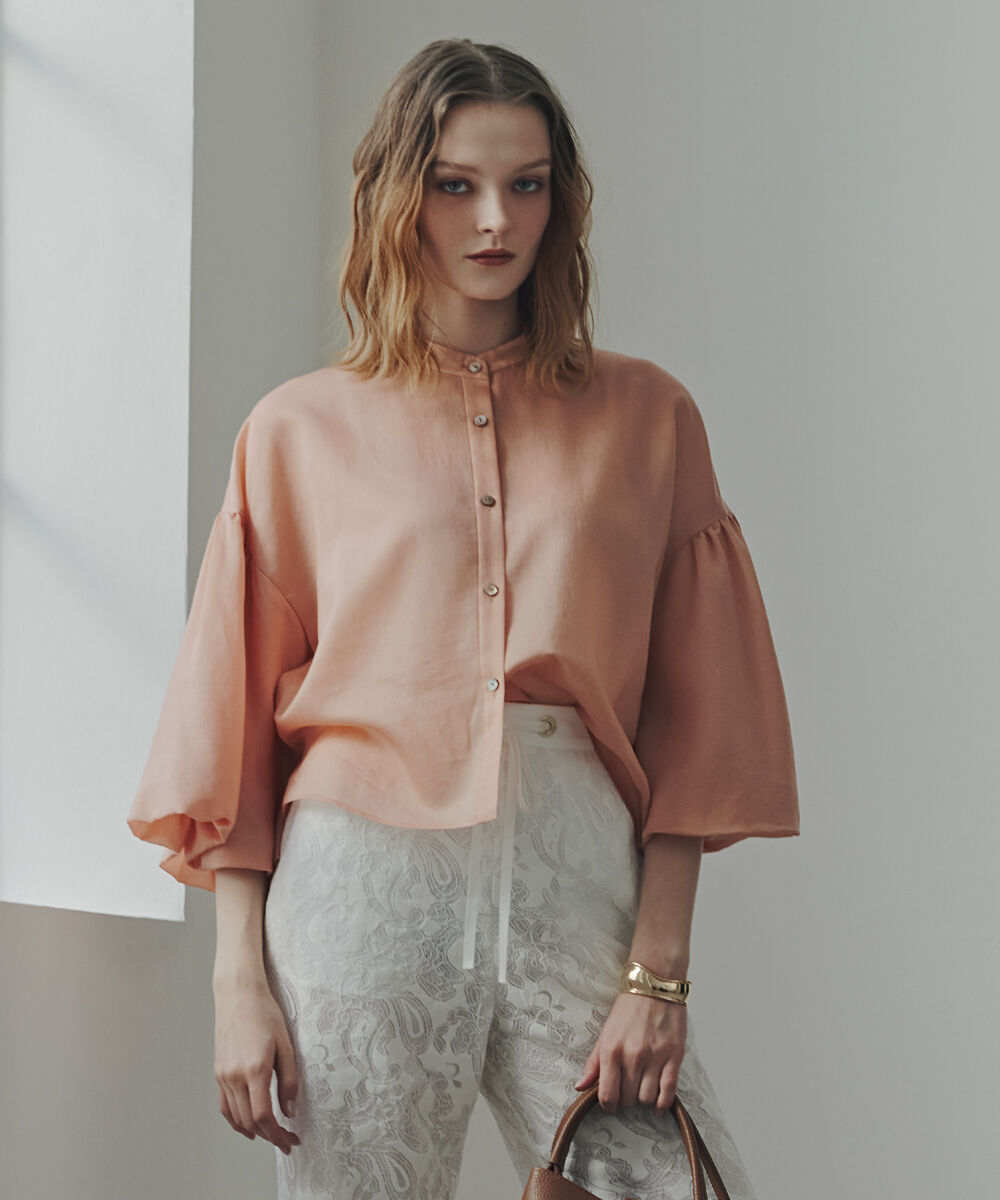  「ギャザーバルーンスリーブブラウス」|シャツ・ブラウス|