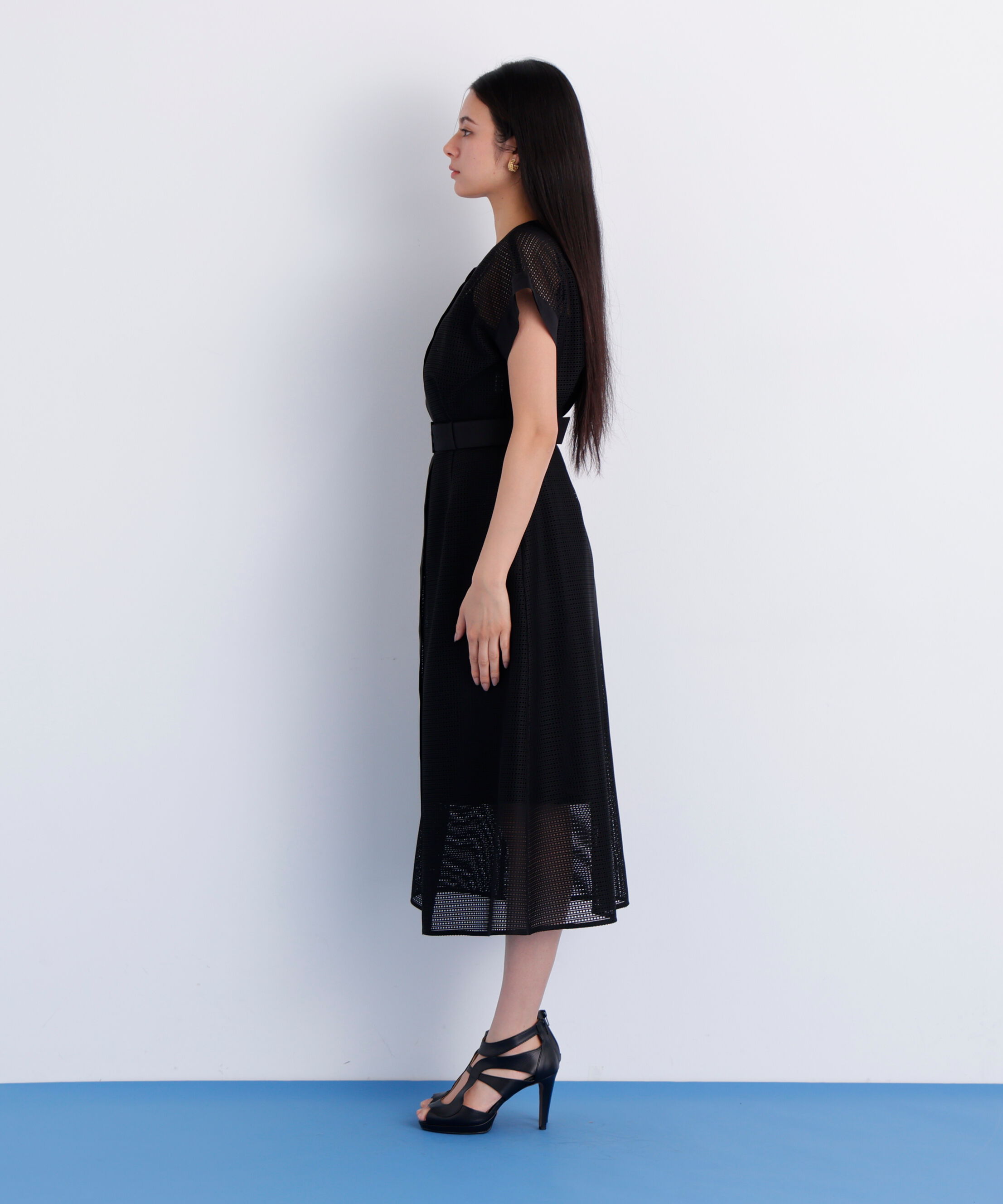  「メッシュッレースコンビワンピース」|ワンピース|