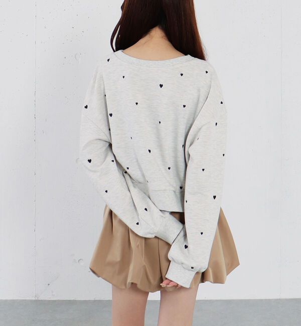 archives「ランダムハート刺繍スウェット」|Tシャツ・カットソー|