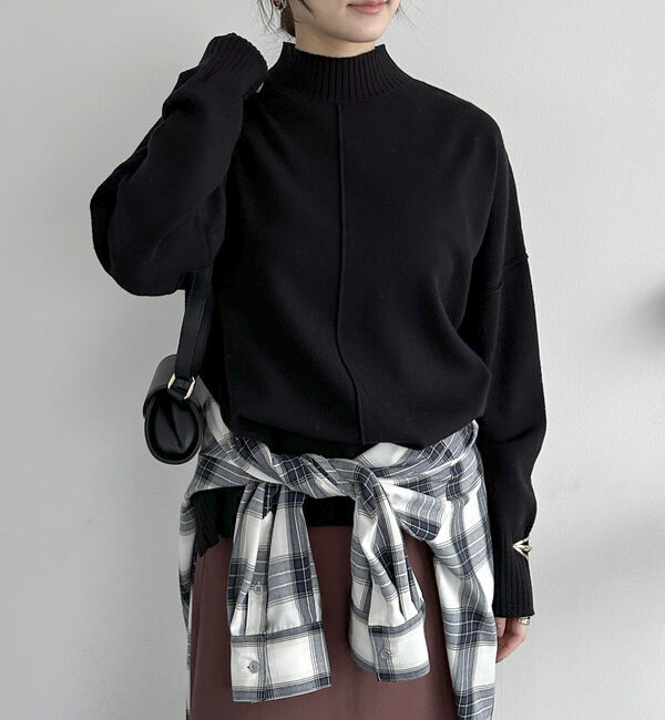 Doux archives「【抗ピリング・手洗い可】アウトリンキングニット」|ニット・セーター|