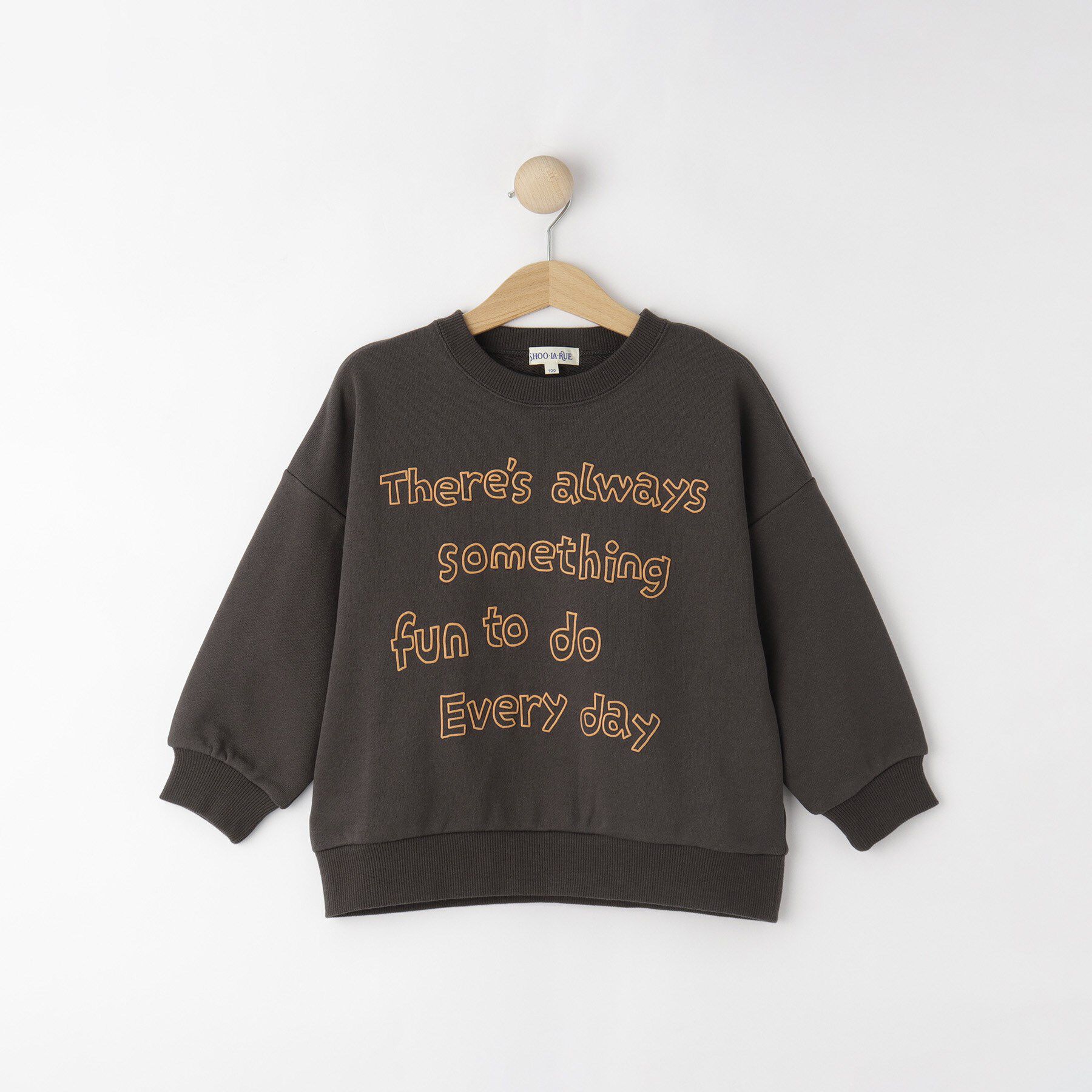 SHOO･LA･RUE「【100-150cm/リンク】アソートプリントスウェット」|その他|チャコールグレー(2