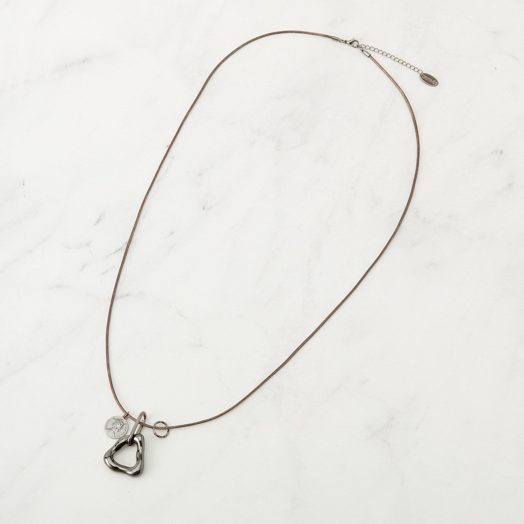 SHOO･LA･RUE「ハートコインひもネックレス」|ネックレス|