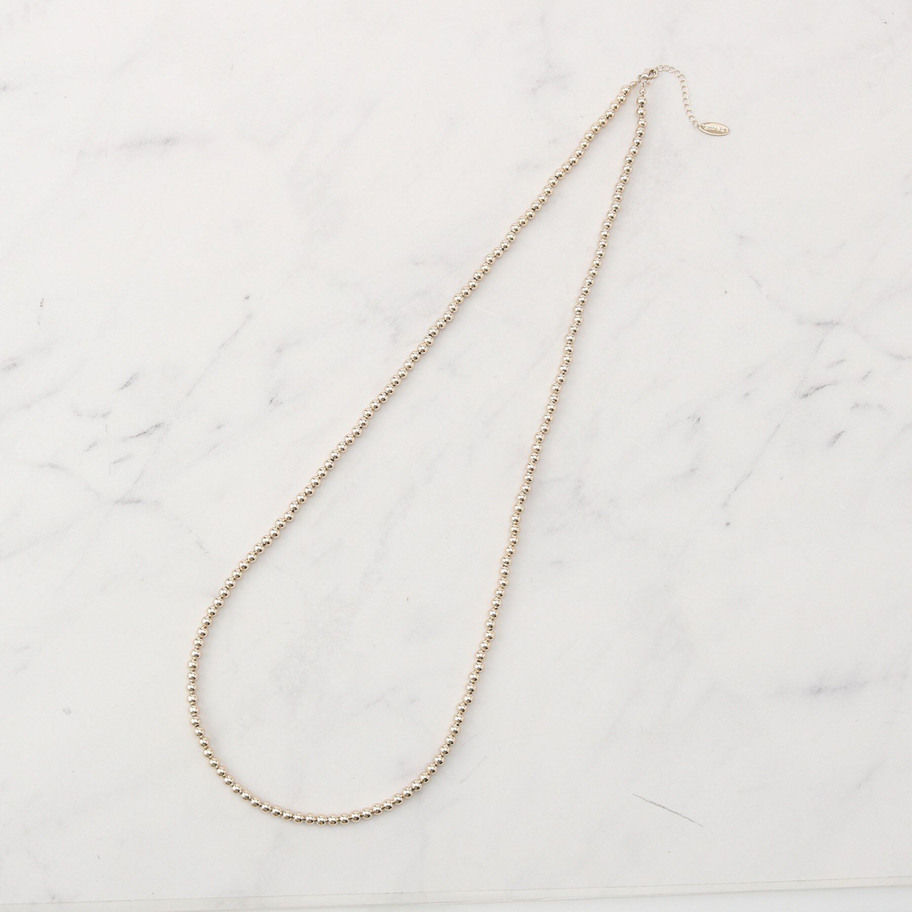 SHOO･LA･RUE「ボールチェーンネックレス」|ネックレス|ゴールド(007)