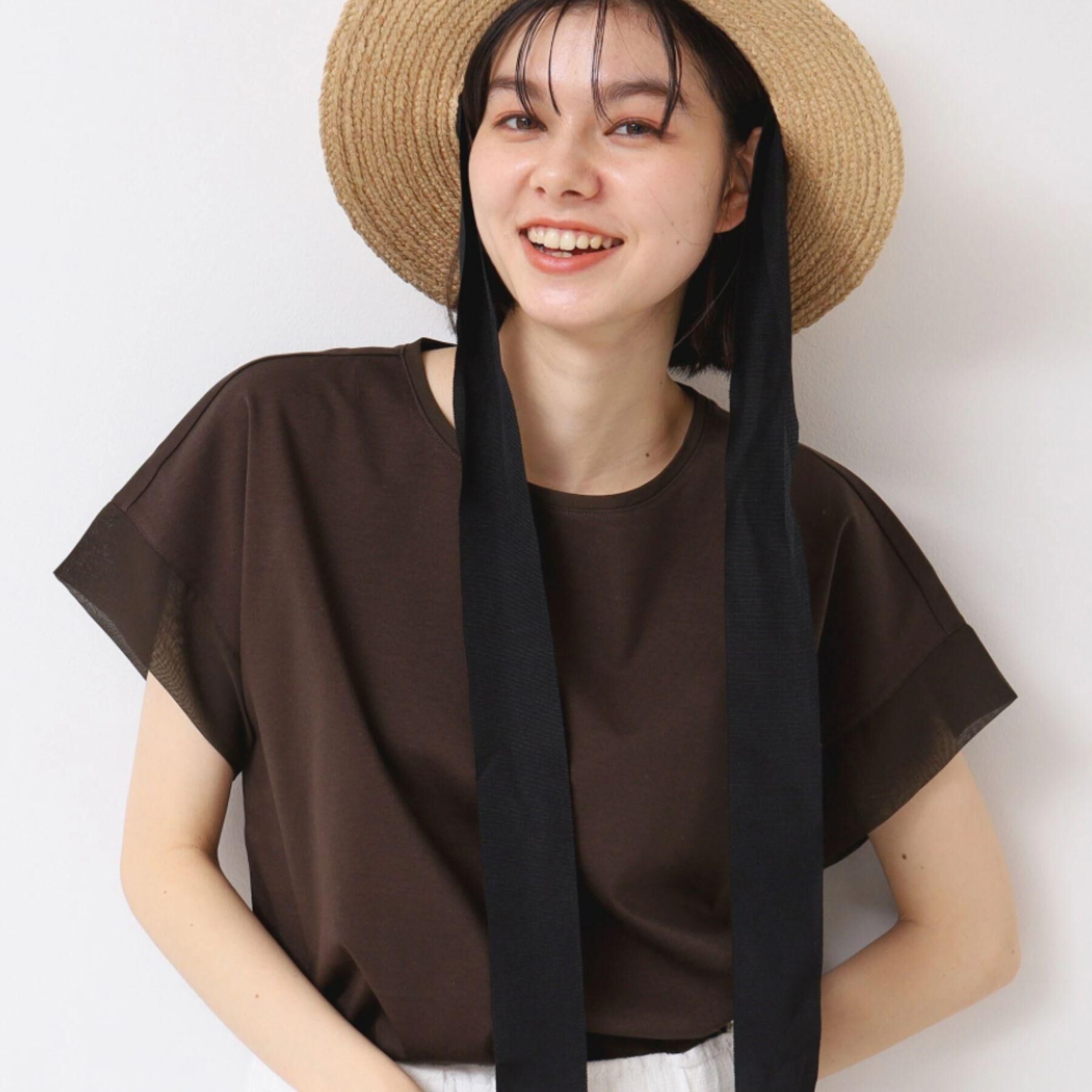 Dessin「【シリーズ累計8万枚！選べる5サイズ/6色展開/洗える】美光沢カットソー【オンにもオフにもちょうどい」|Tシャツ・カットソー|