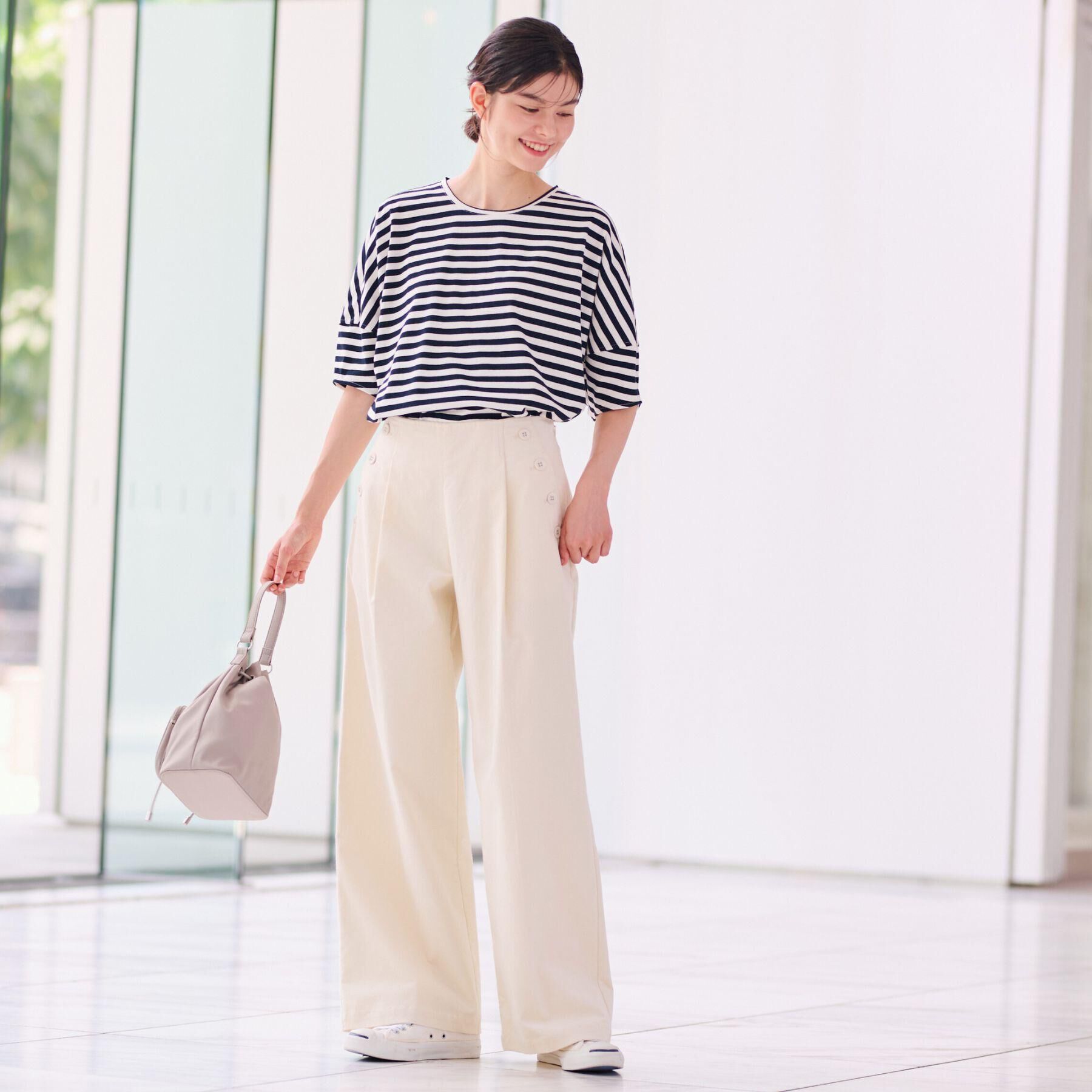 Dessin「【二の腕カバー／UVカット】ランタンスリーブカットソー」|Tシャツ・カットソー|