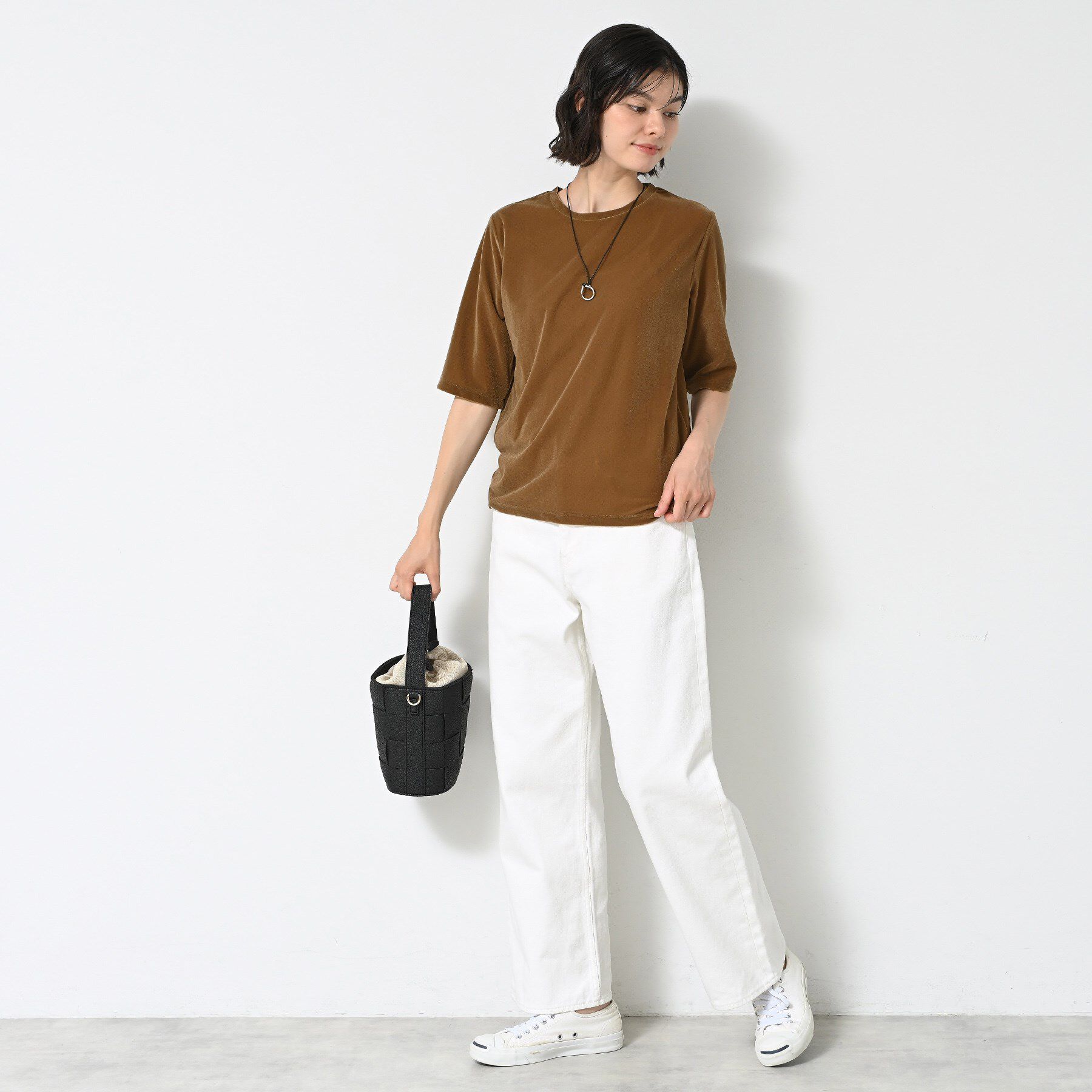 Dessin「【洗える】シアーベロアトップス」|Tシャツ・カットソー|