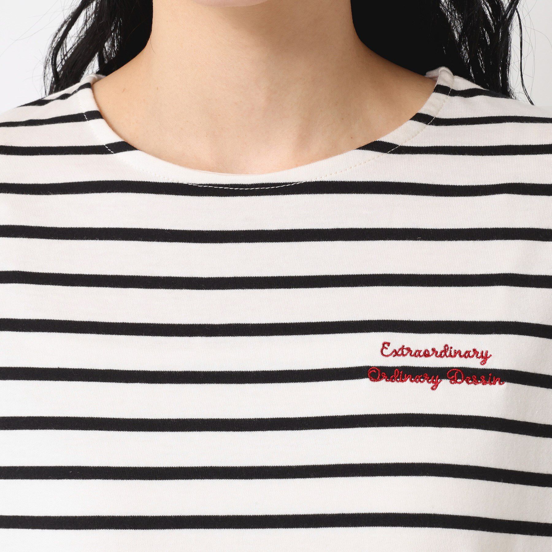 Dessin「【洗える】フレンチスリーブロゴ入りTシャツ」|Tシャツ・カットソー|