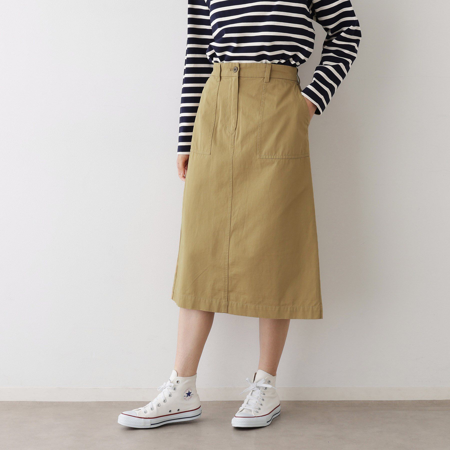 Dessin「【洗える】ベイカーポケットワークスカート」|スカート|