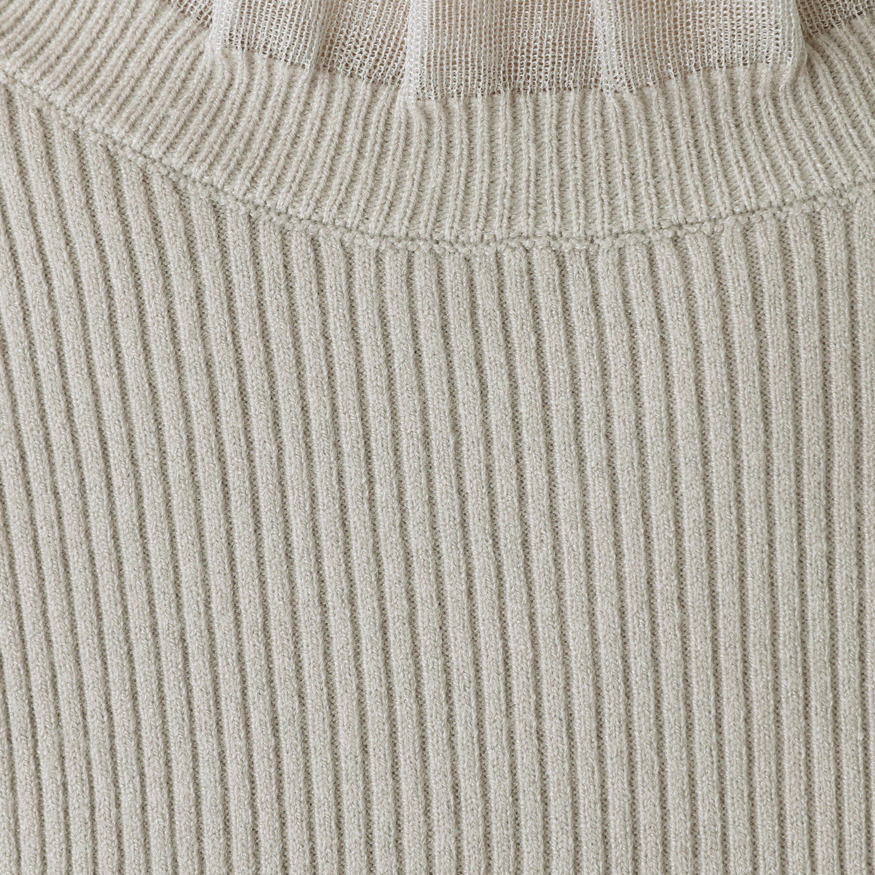 Dessin「【洗える】オーガンジーフリルニット」|ニット・セーター|