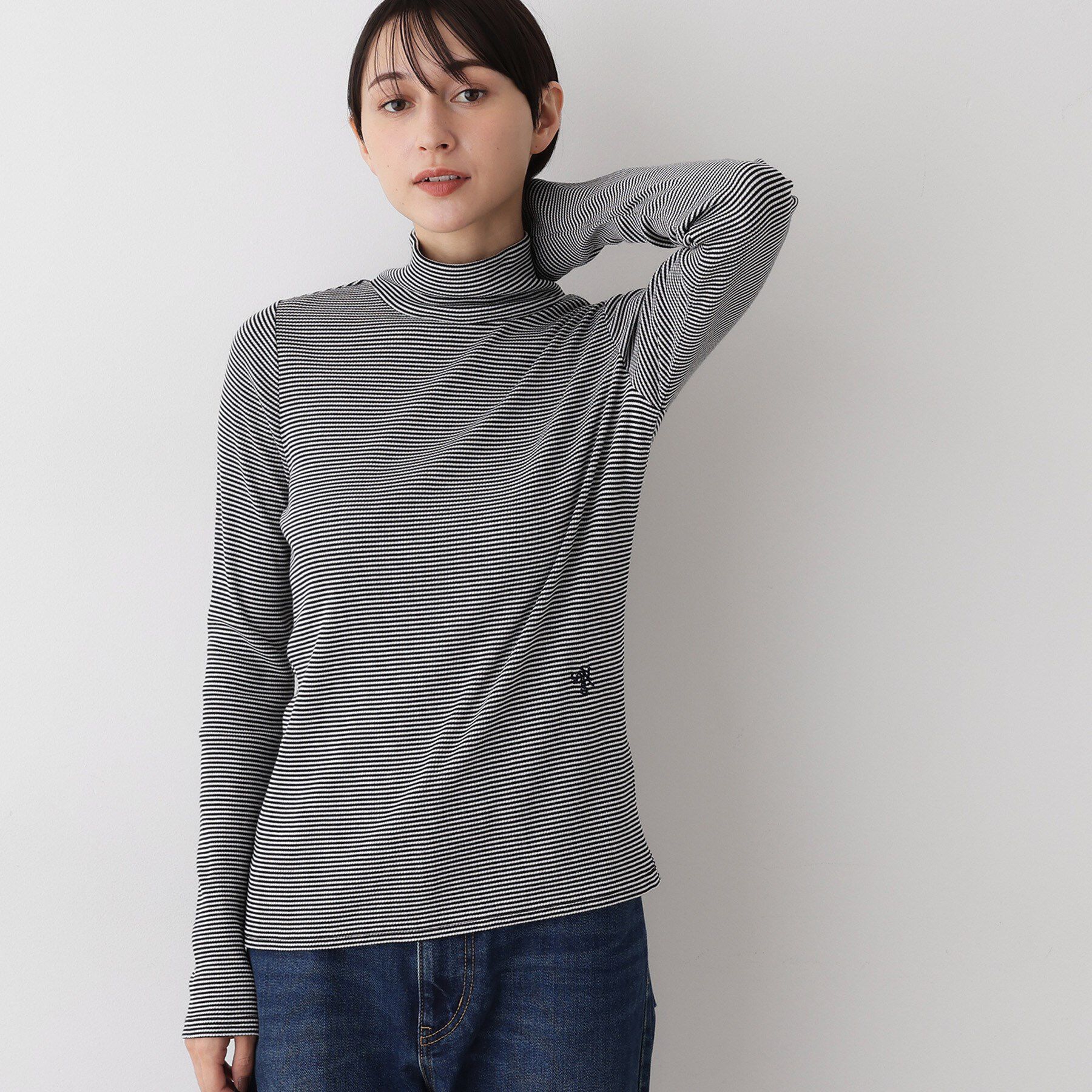 Dessin「【吸湿発熱/抗菌防臭】ジンジャー混タートルネックプルオ－バー」|Tシャツ・カットソー|