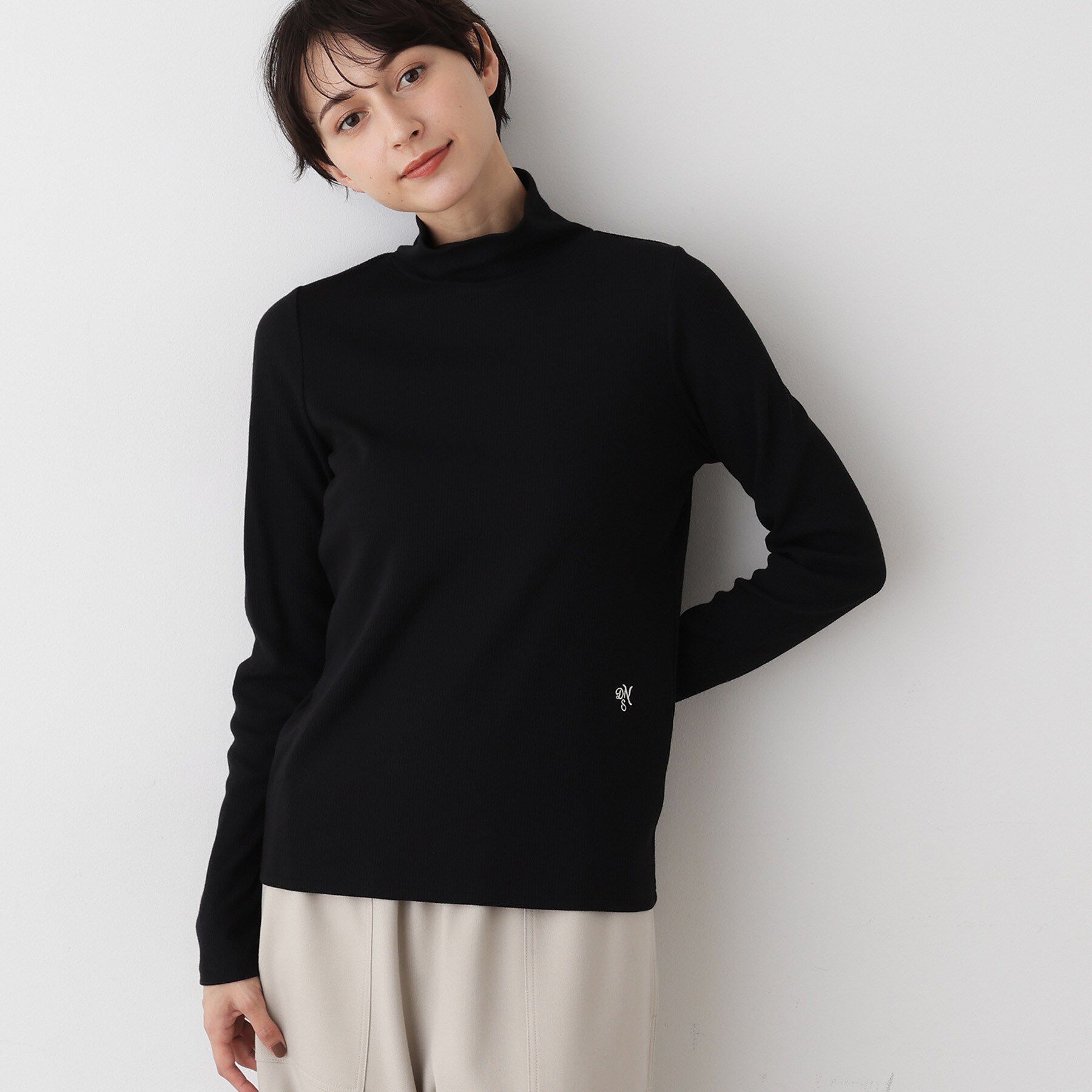 Dessin「【吸湿発熱/抗菌防臭】ジンジャー混タートルネックプルオ－バー」|Tシャツ・カットソー|