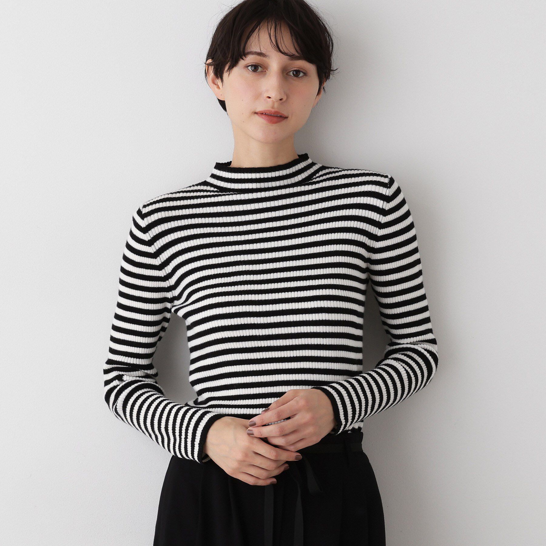 Dessin「【洗える】リブタートルネックニット」|ニット・セーター|