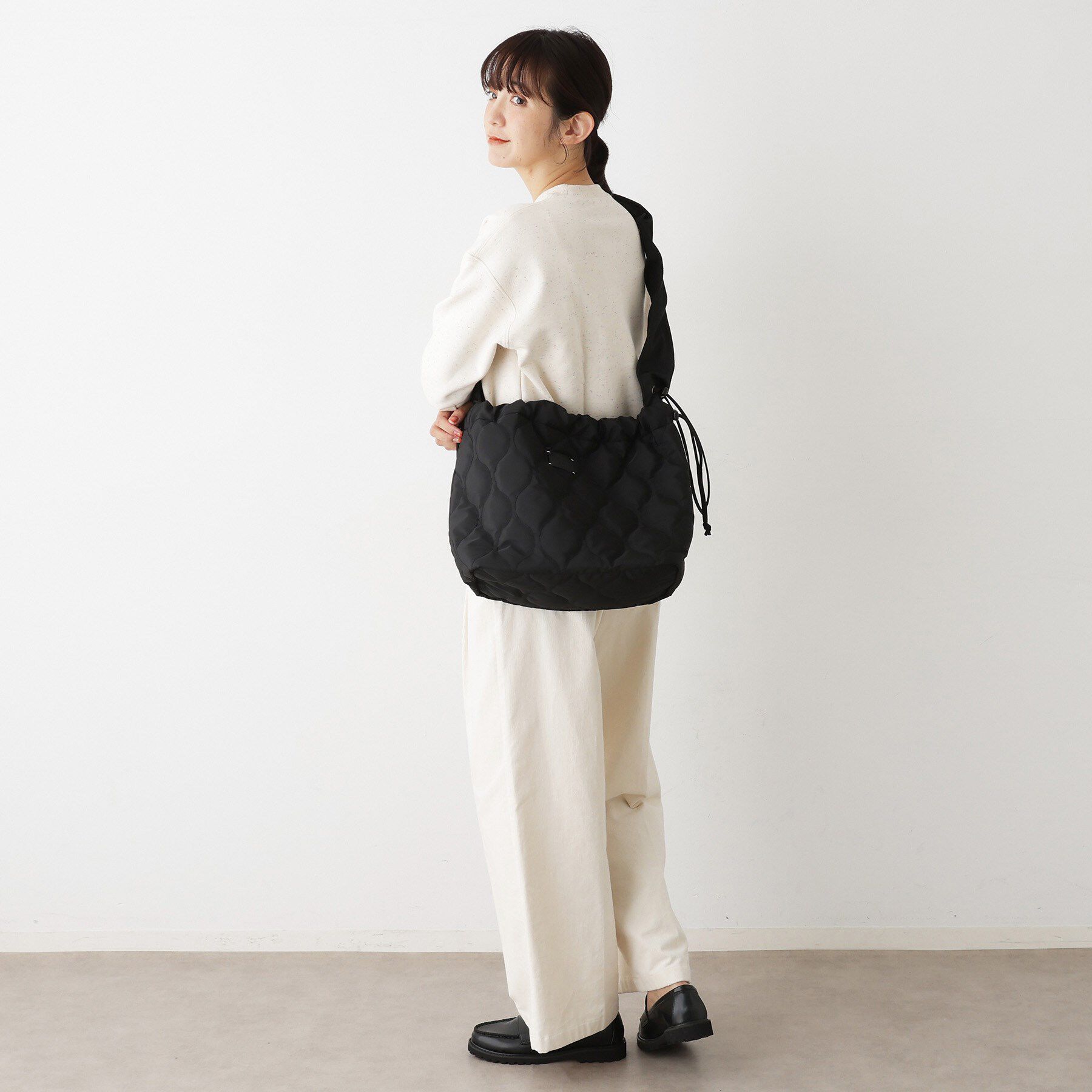 Dessin「中綿キルティングシャーリングショルダー」|ショルダー・メッセンジャー|