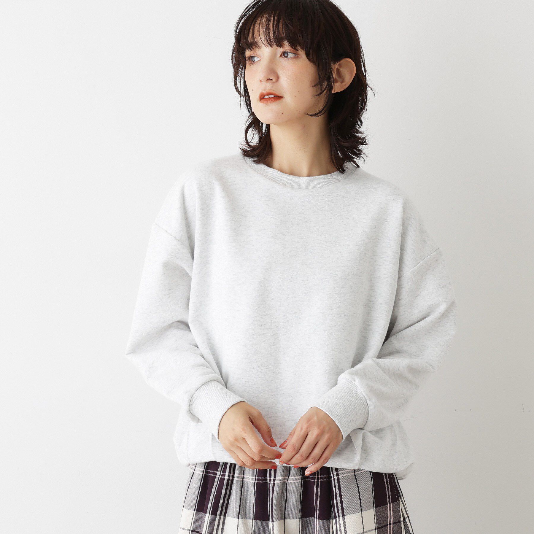 Dessin「【洗える】バルーンシルエットミニ裏毛プルオーバー」|Tシャツ・カットソー|