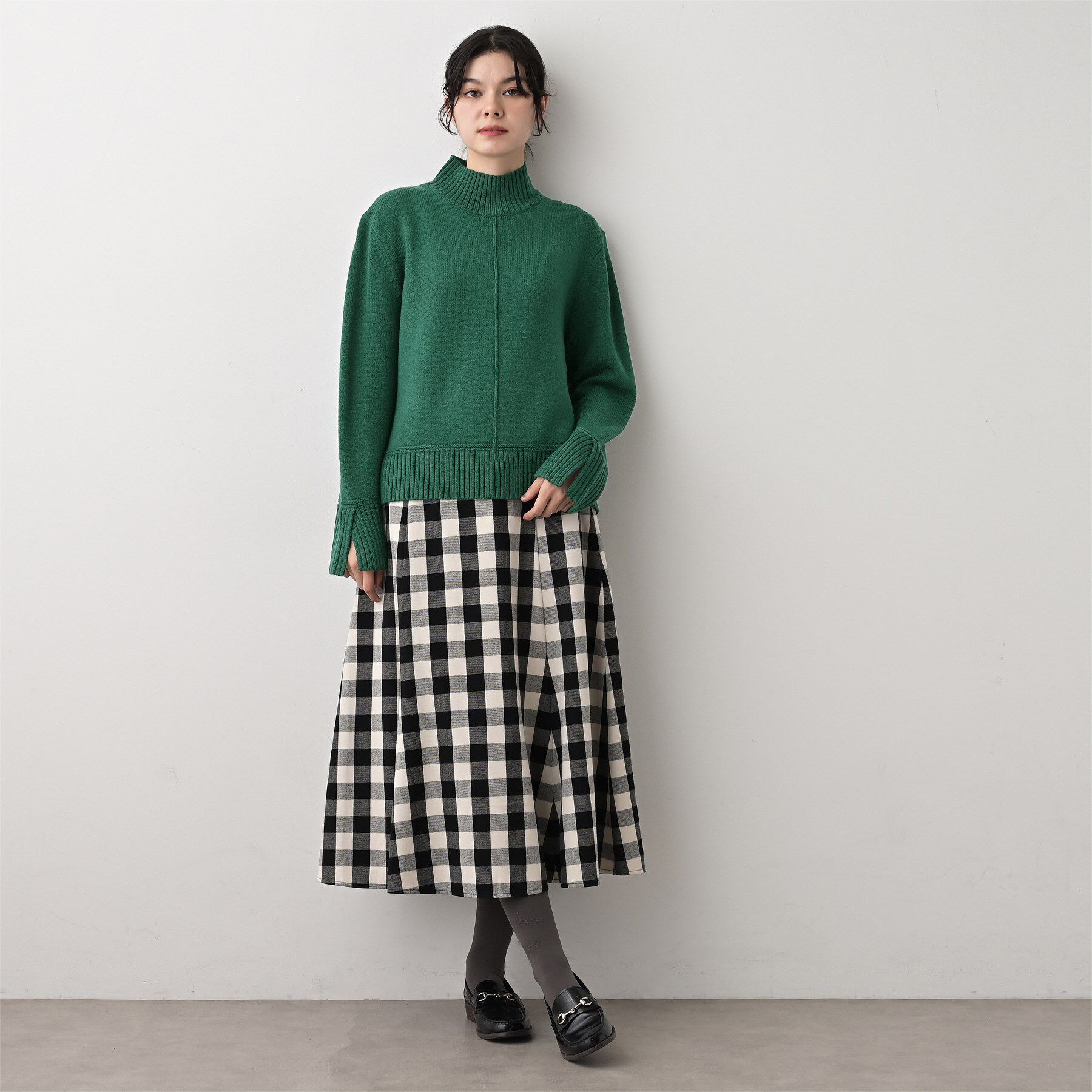 Dessin「【洗える】センタータックラインハイネックニット」|ニット・セーター|