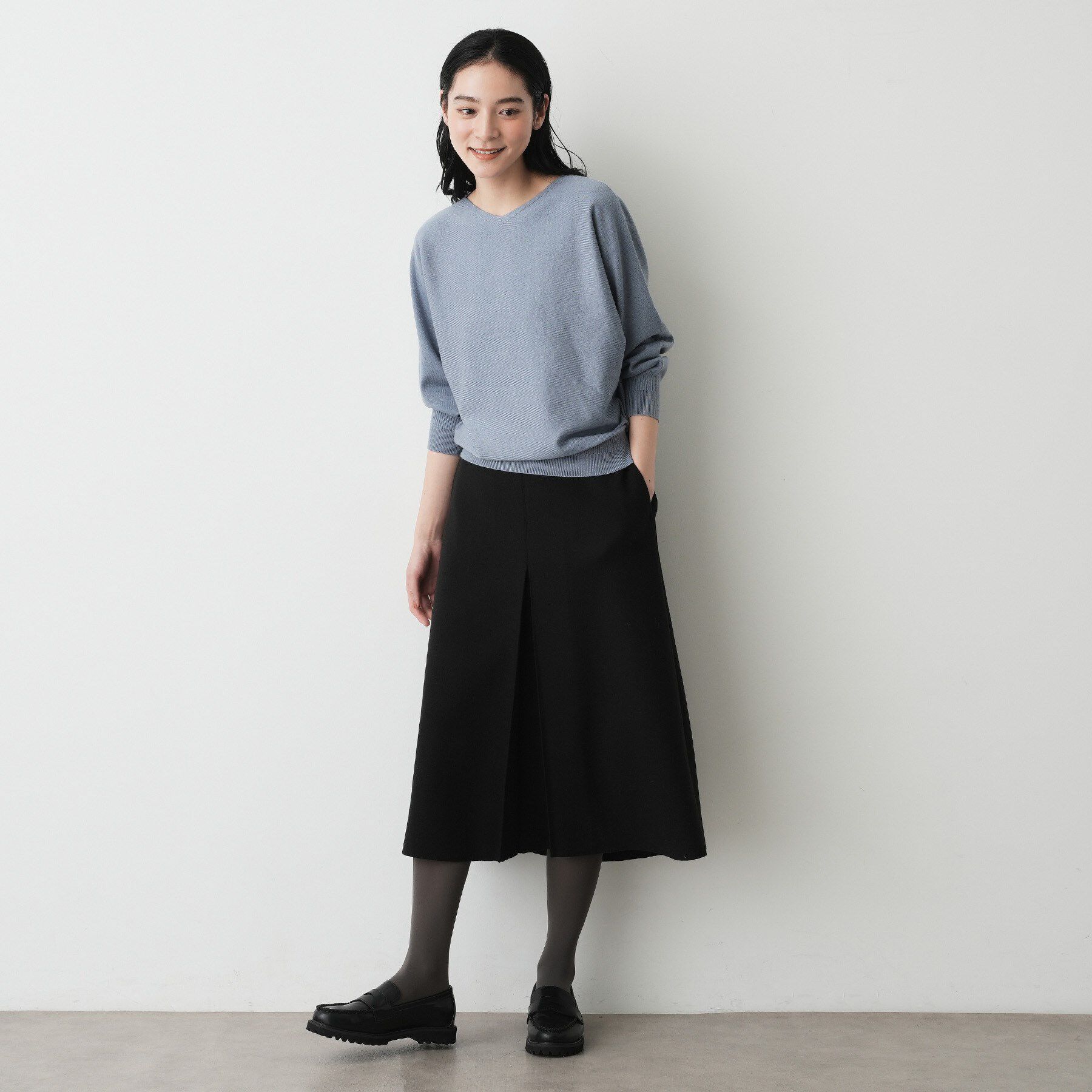 Dessin「メルトンジャージボックスタックスカート」|スカート|