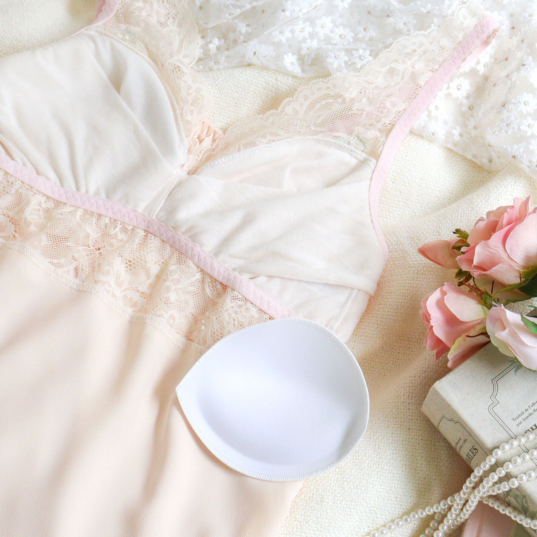 Risa Magli「エルマ カップ付マキシワンピース」|インナー|