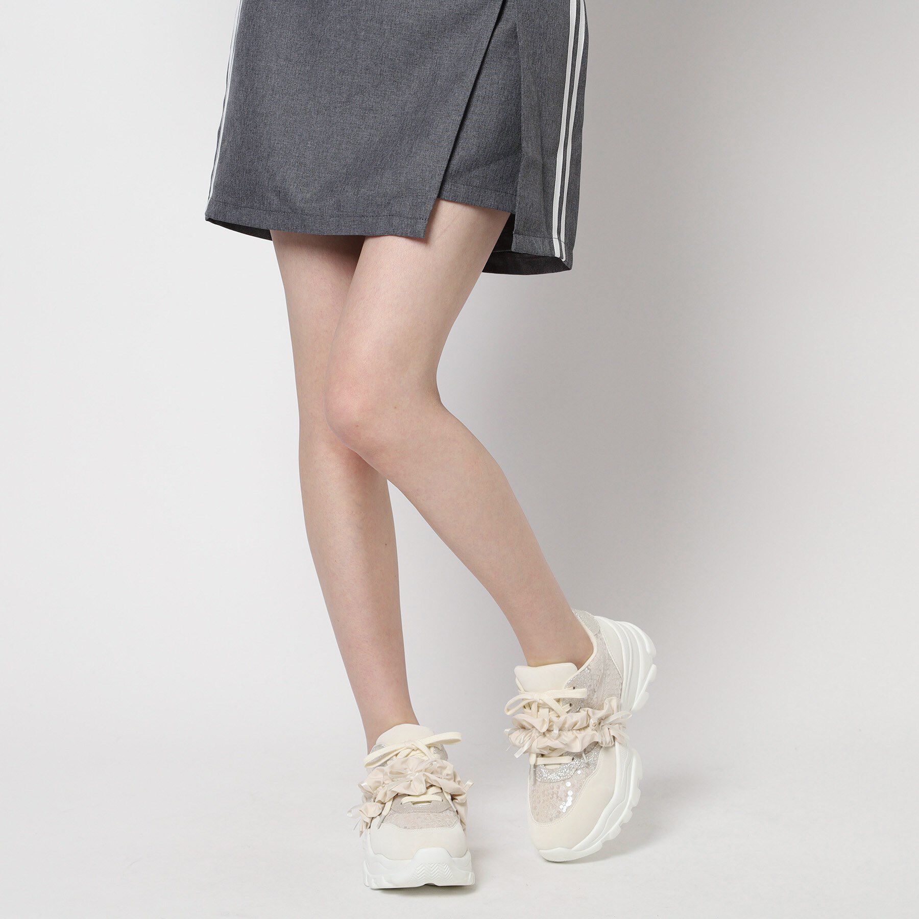 ESPERANZA「2WAYフリルベルトスパンコールスニーカー」|スニーカー|