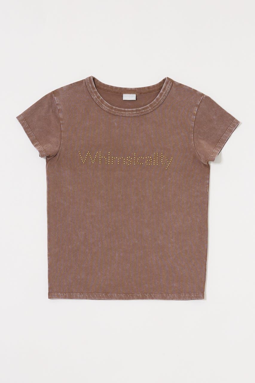 MOUSSY「STUDS LOGO TEE」|Tシャツ・カットソー|BRN