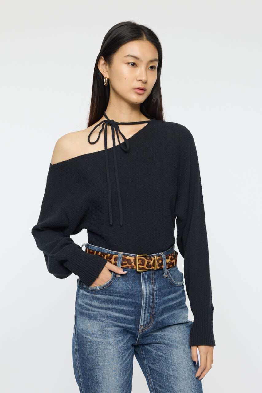 MOUSSY「ONE SHOULDER ニットトップス」|ニット・セーター|