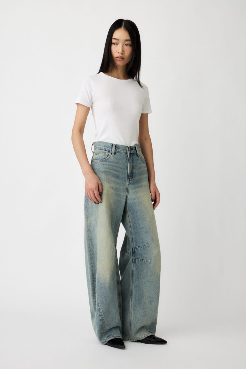 MOUSSY「HORSESHOE バギー」|デニム|