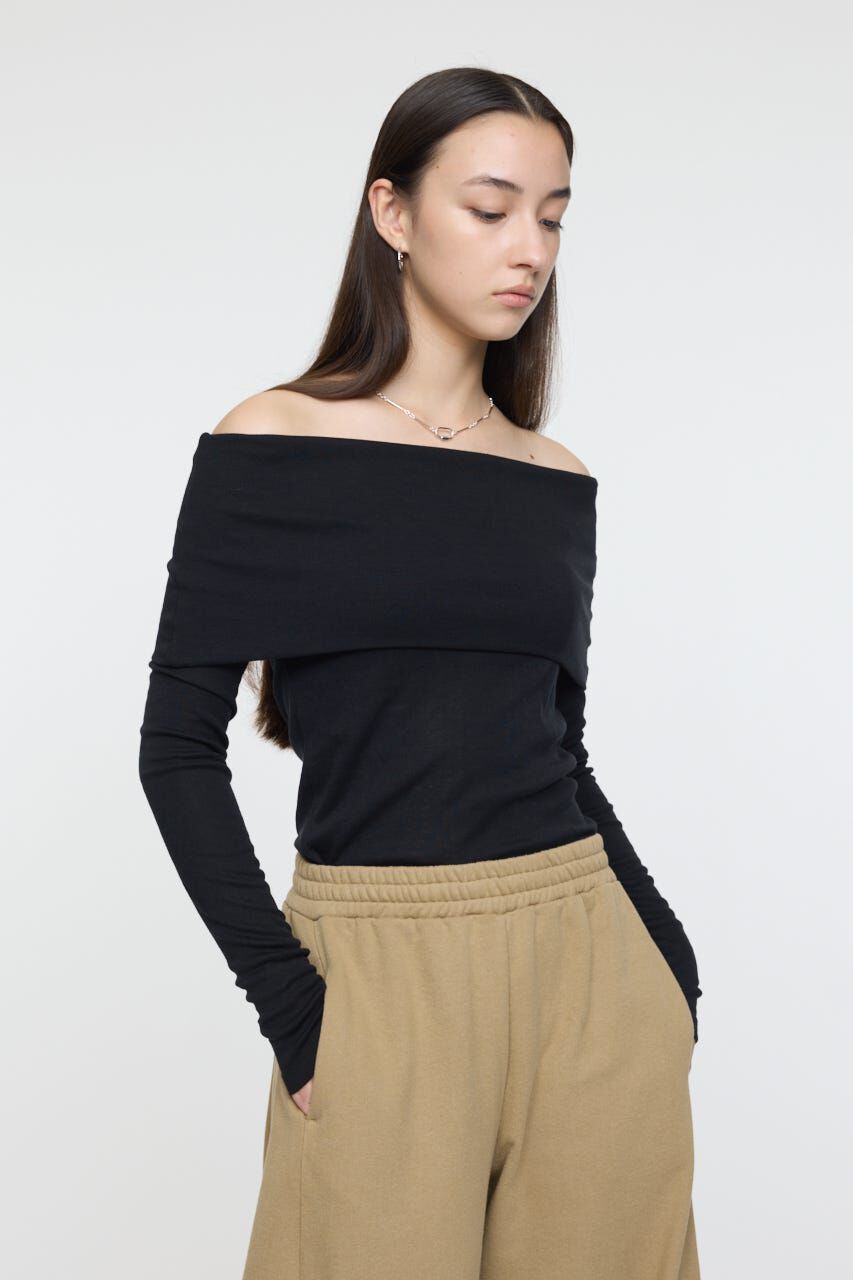 MOUSSY「OFF SHOULDER カットトップス」|その他|