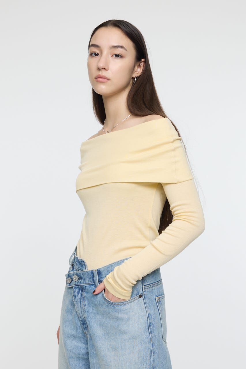 MOUSSY「OFF SHOULDER カットトップス」|その他|