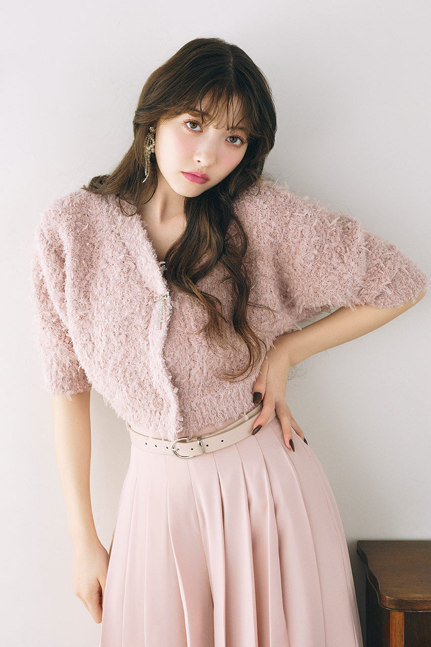 rienda「リボンカーデセットニットワンピース」|ワンピース|