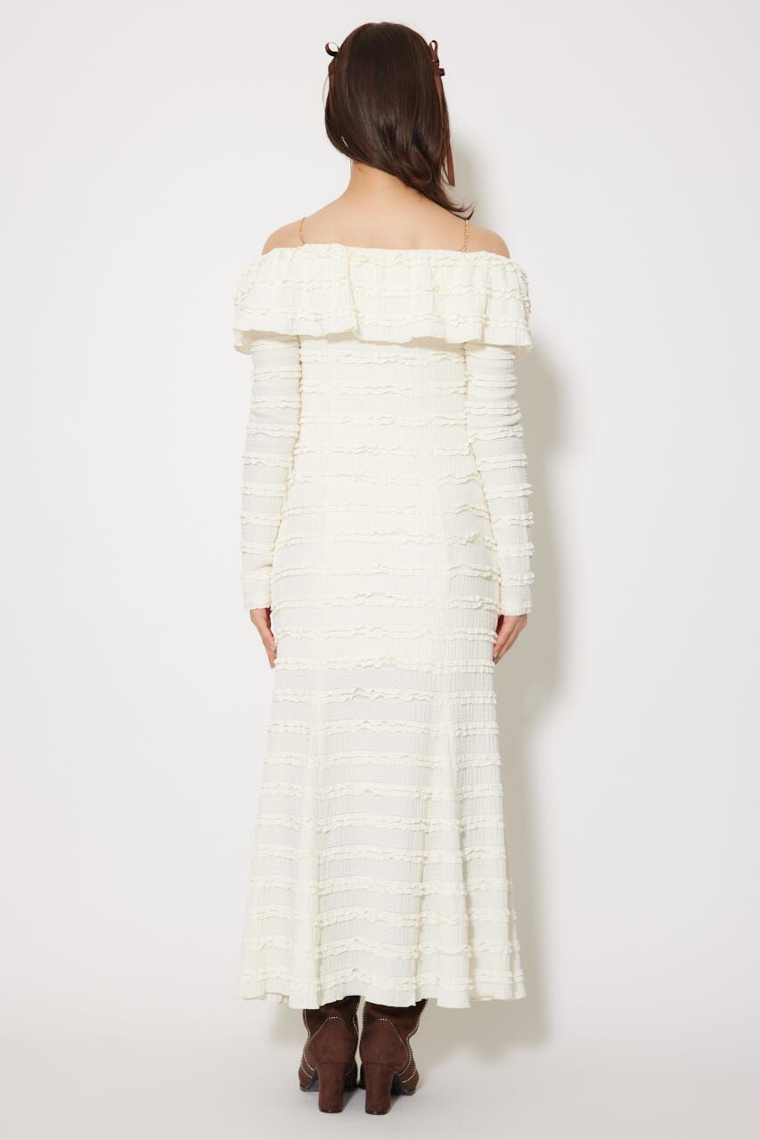 rienda「レースカットオフショルワンピース」|ワンピース|