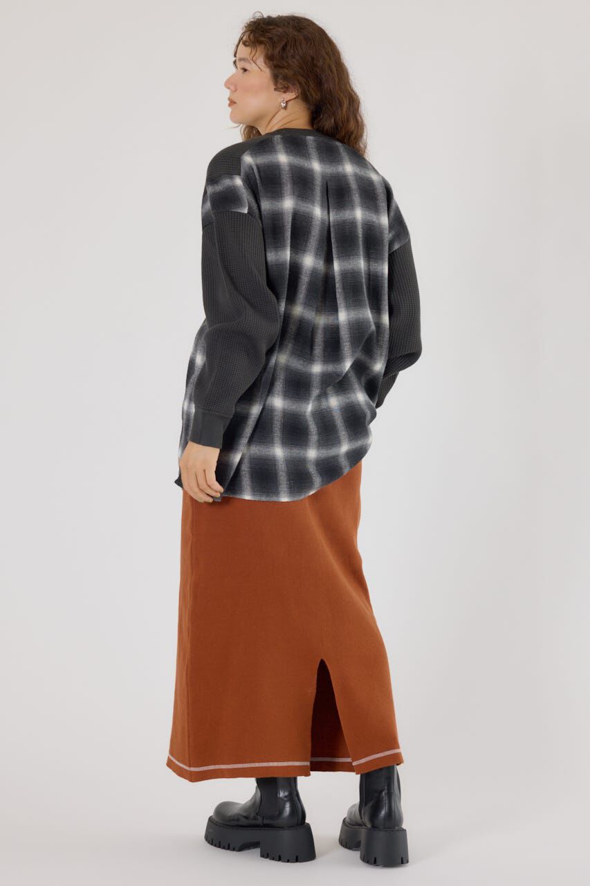 RODEO CROWNS「チェックドッキングトップス」|ニット・セーター|