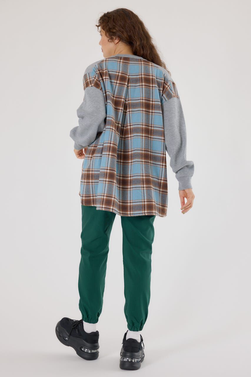 RODEO CROWNS「チェックドッキングトップス」|ニット・セーター|