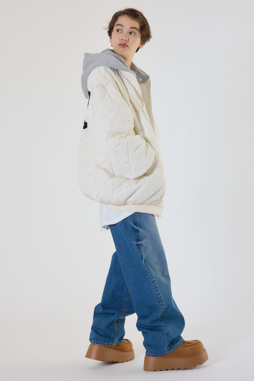 RODEO CROWNS「キルティングフードブルゾン」|ブルゾン・スタジャン|