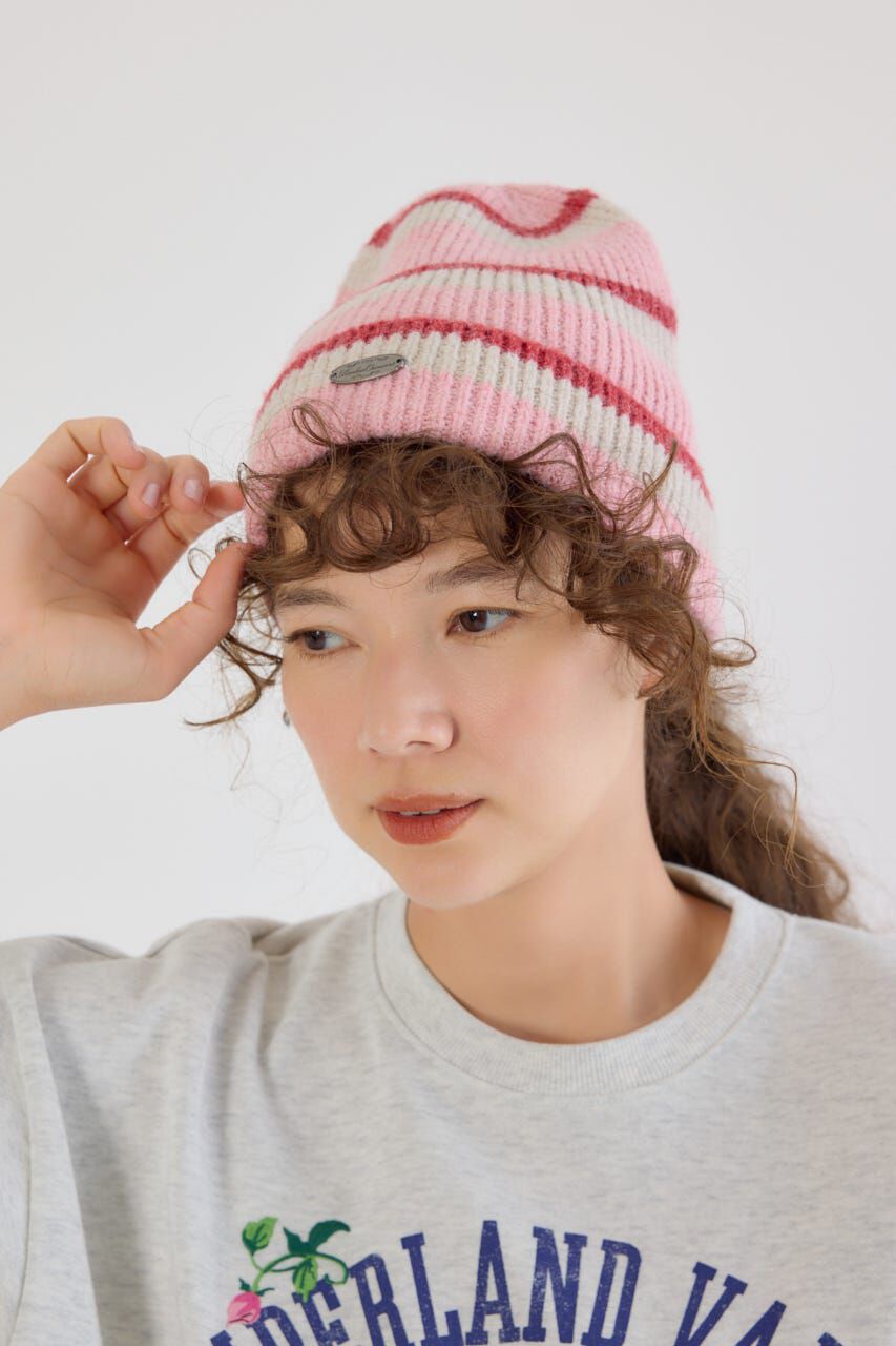 RODEO CROWNS「ボーダーモヘアニットビーニー」|その他|