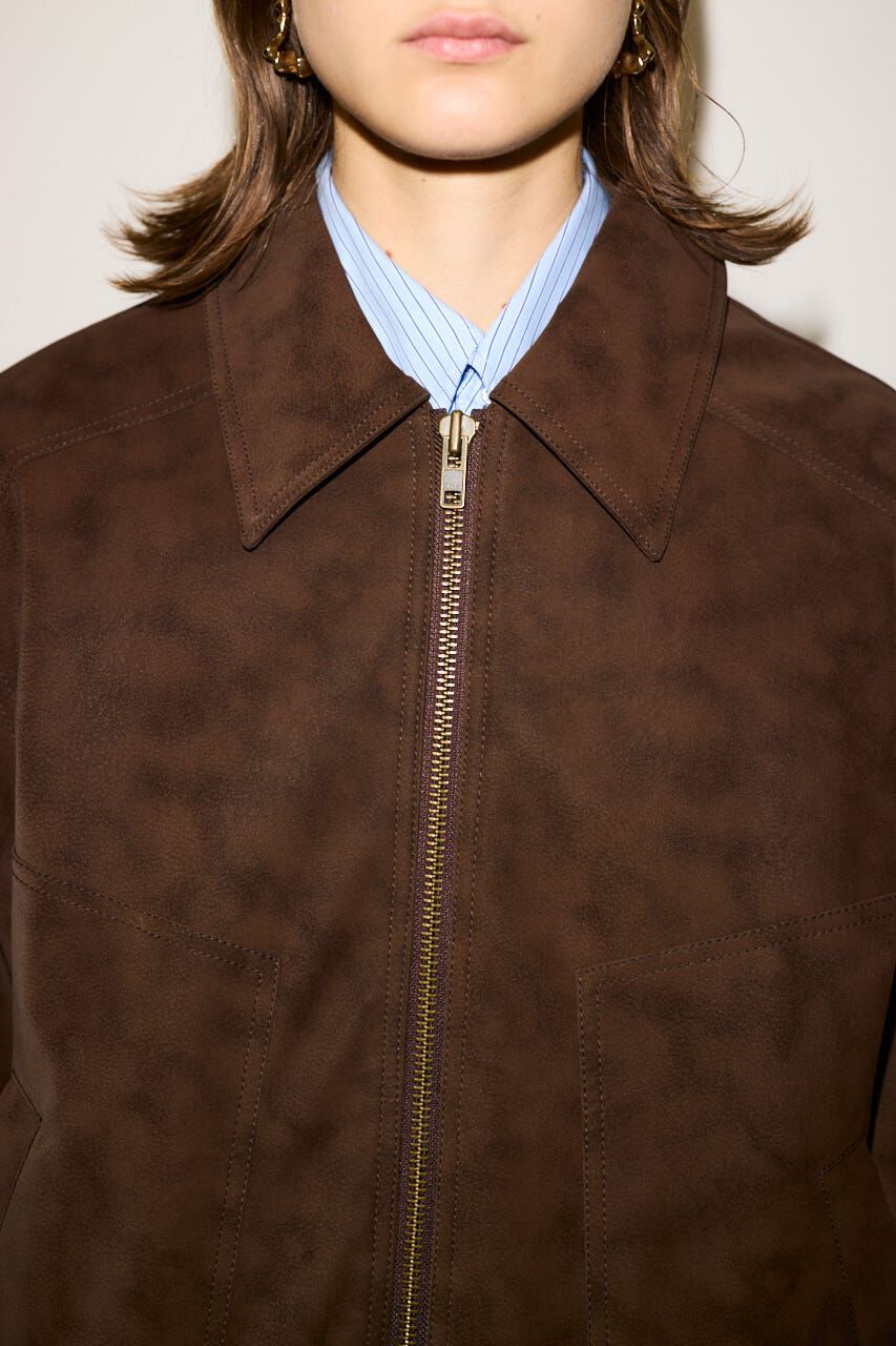 SLY「F／SUEDE SWINGTOP ブルゾン」|ブルゾン・スタジャン|