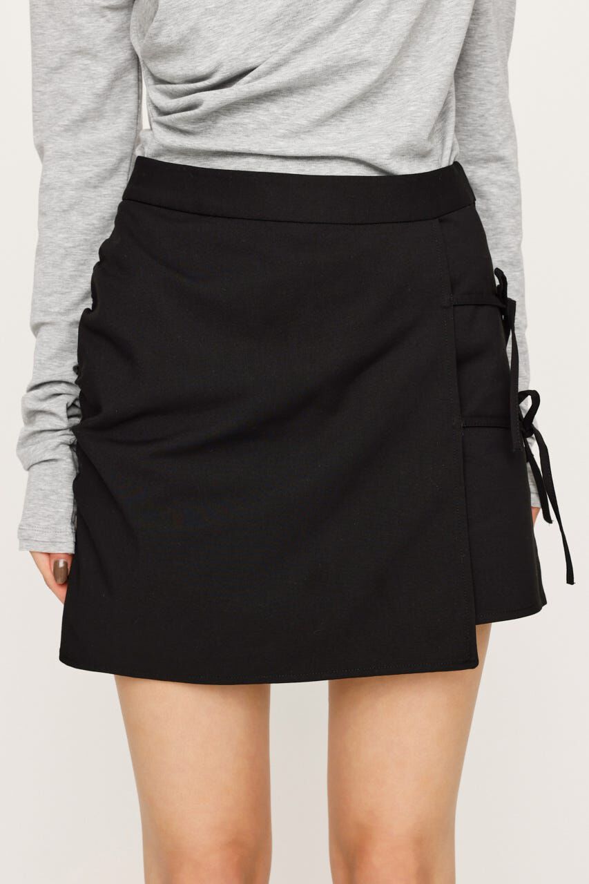 SLY「GATHER RIBBON WRAP ショートスカート」|スカート|