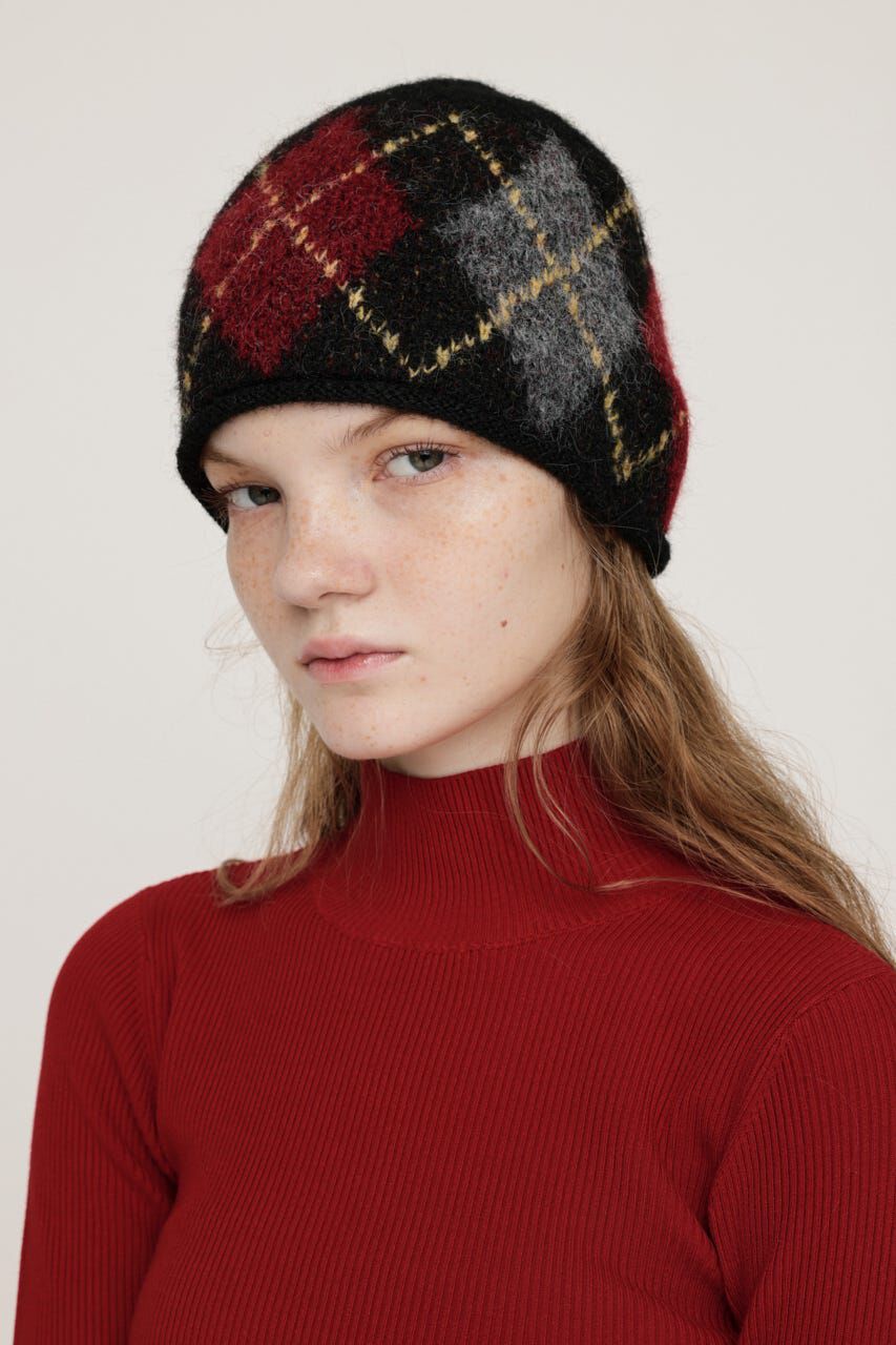 SLY「ARGYLE JQ KNIT BEANIE」|その他|