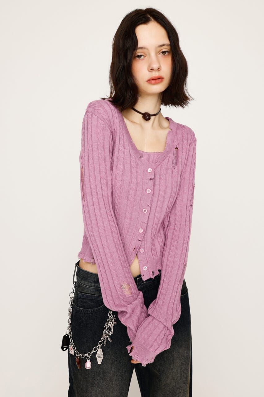 SLY「V／N CRASH 2P トップス」|ニット・セーター|